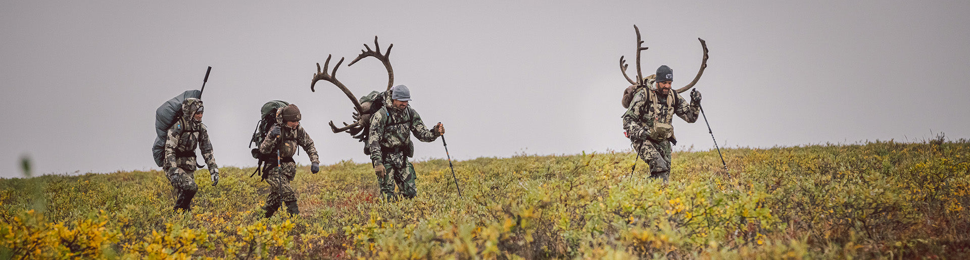 Hunters on the hillside