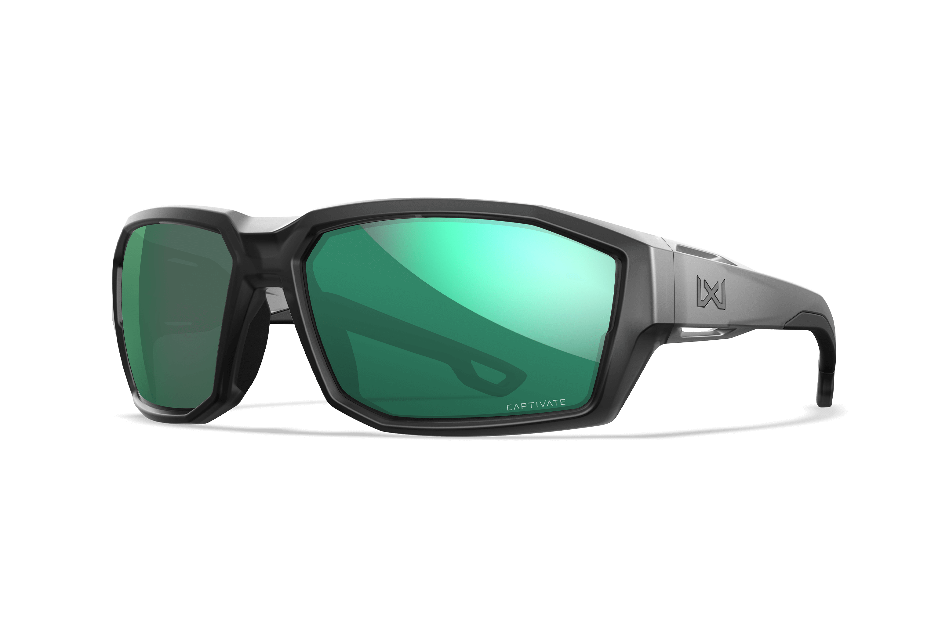 WX Alpine Sunglasses - Green Lenses Black Frame | Wiley X