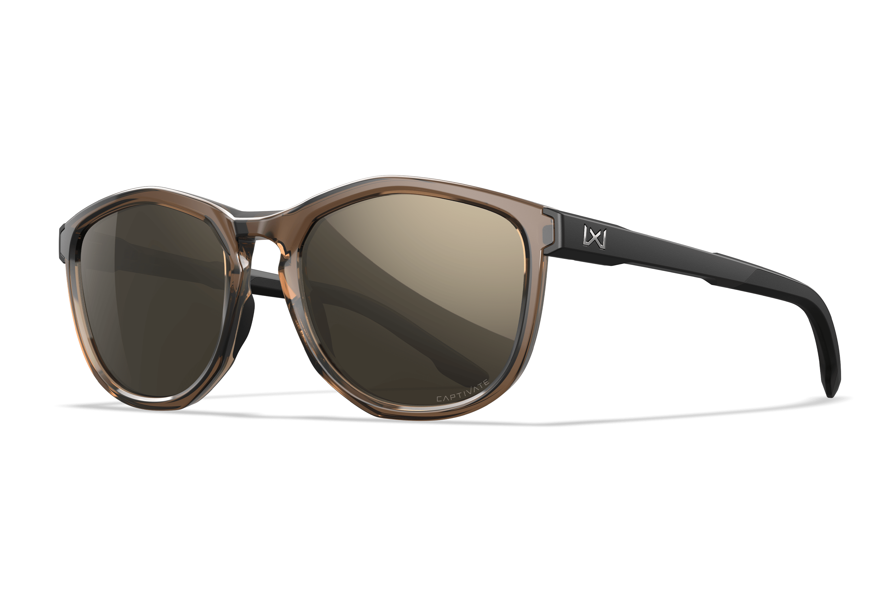 WX Bravo Sunglasses - CAPTIVATE™ Tungsten Lenses Tan Frame | Wiley X