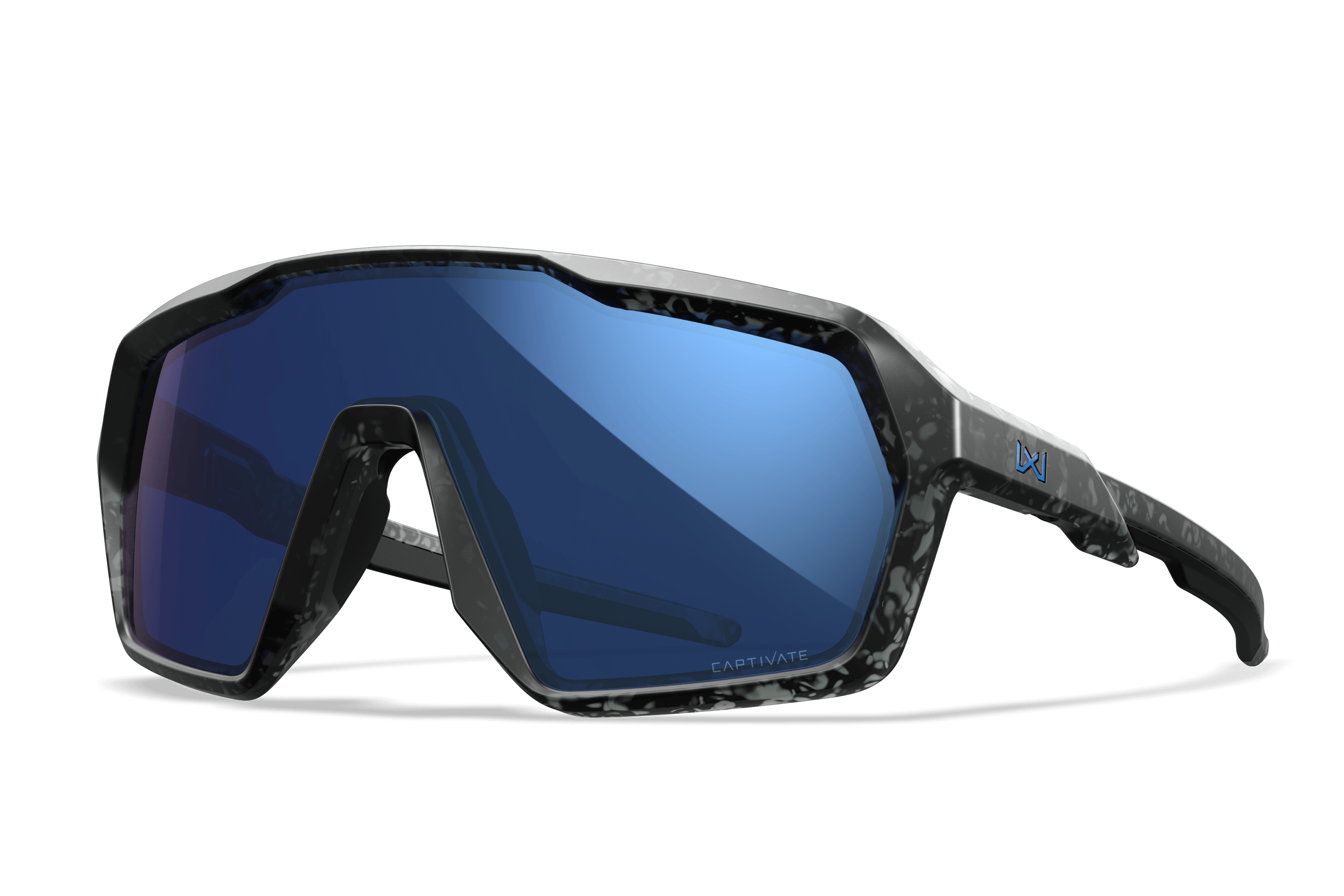 WX Citadel Sunglasses - CAPTIVATE™ Blue Lenses Tortoise Frame