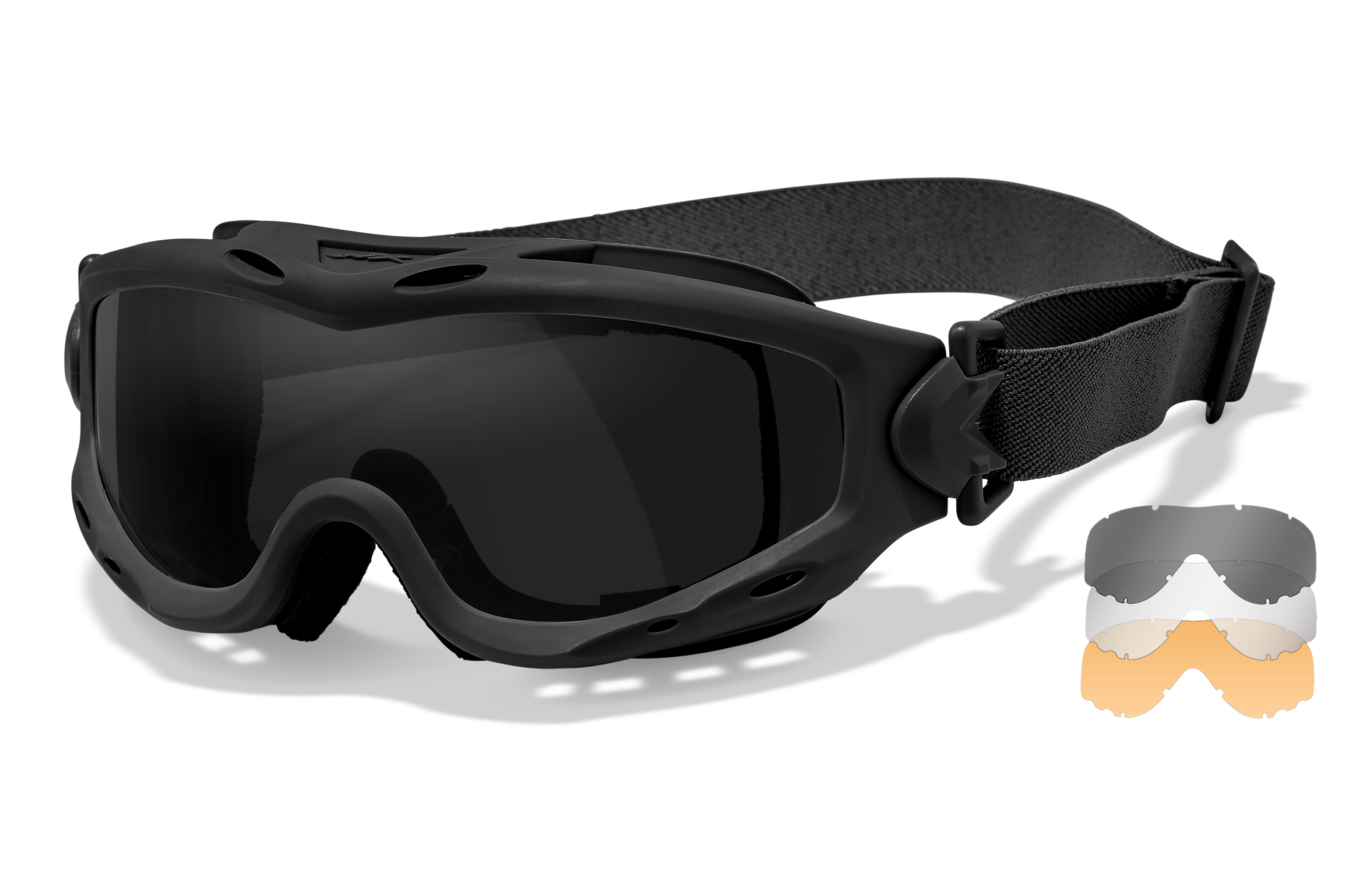 Spear Goggles - Matte Black 3 Lens Pack | Wiley X Spear Goggles - Matte Black 3 Lens Pack | Wiley X
