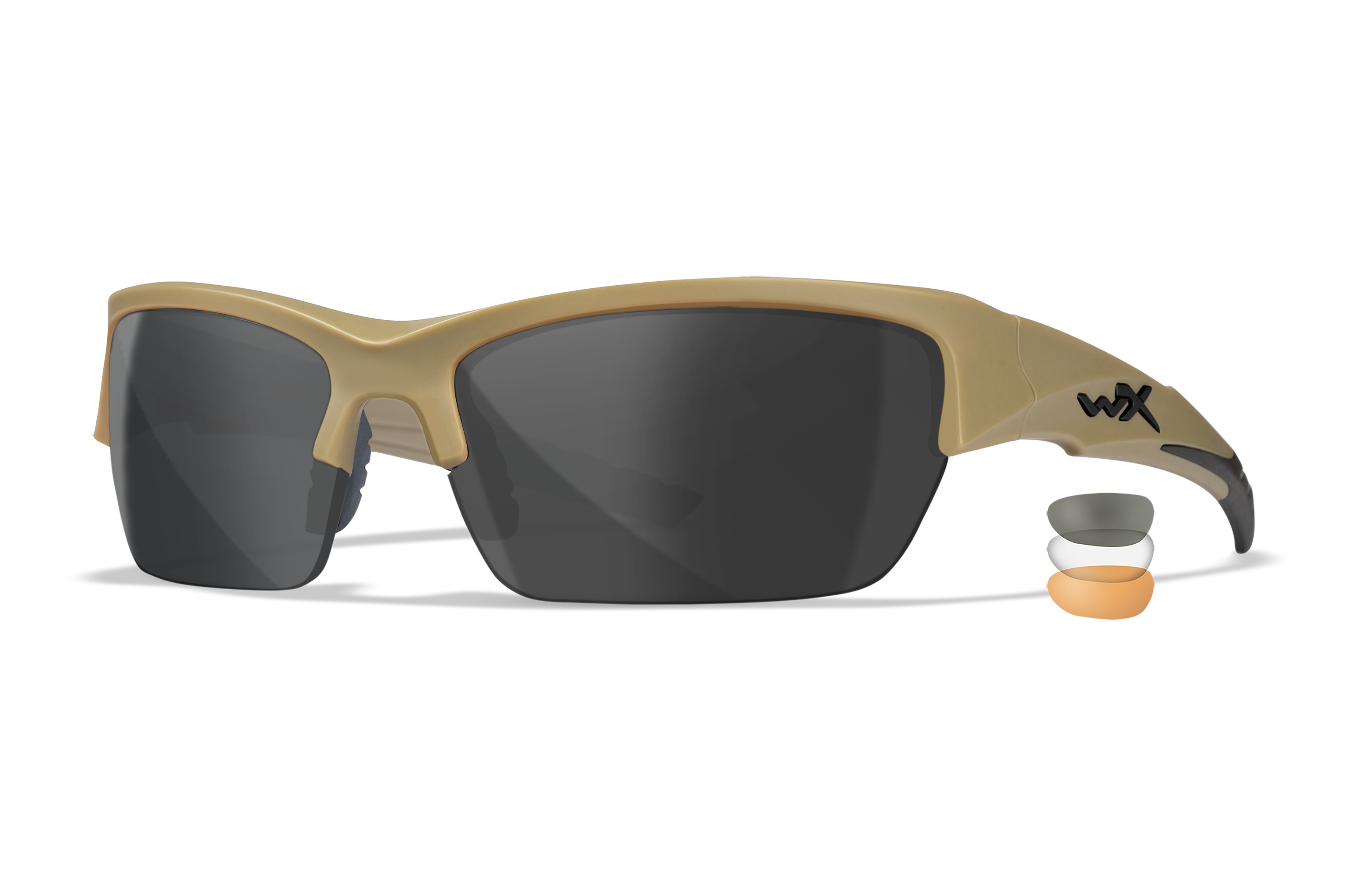 WX Valor Sunglasses - Clear/Smoke Grey/Light Rust Lenses | Wiley X WX Valor Sunglasses - Clear/Smoke Grey/Light Rust Lenses | Wiley X