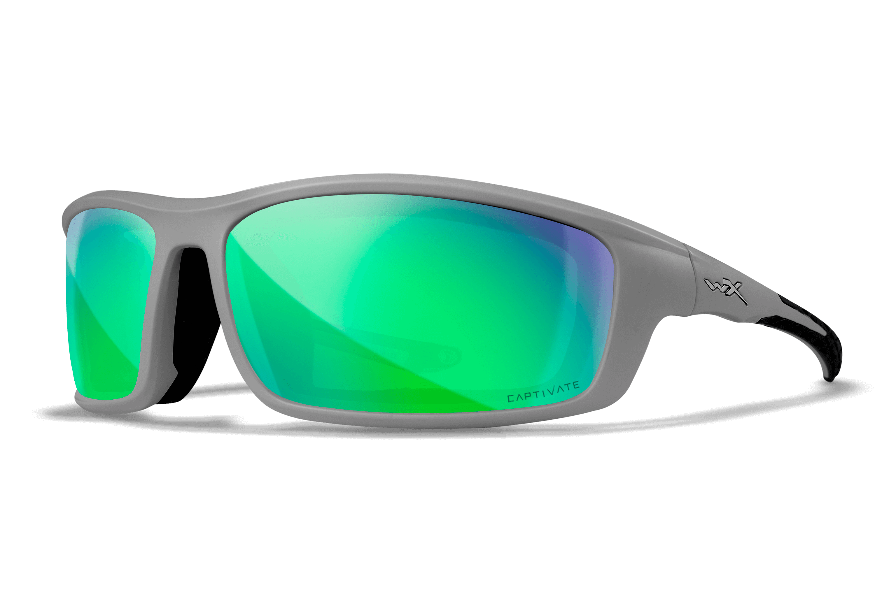 WX Grid Sunglasses - CAPTIVATE™ Polarized Green Mirror WX Grid Sunglasses - CAPTIVATE™ Polarized Green Mirror