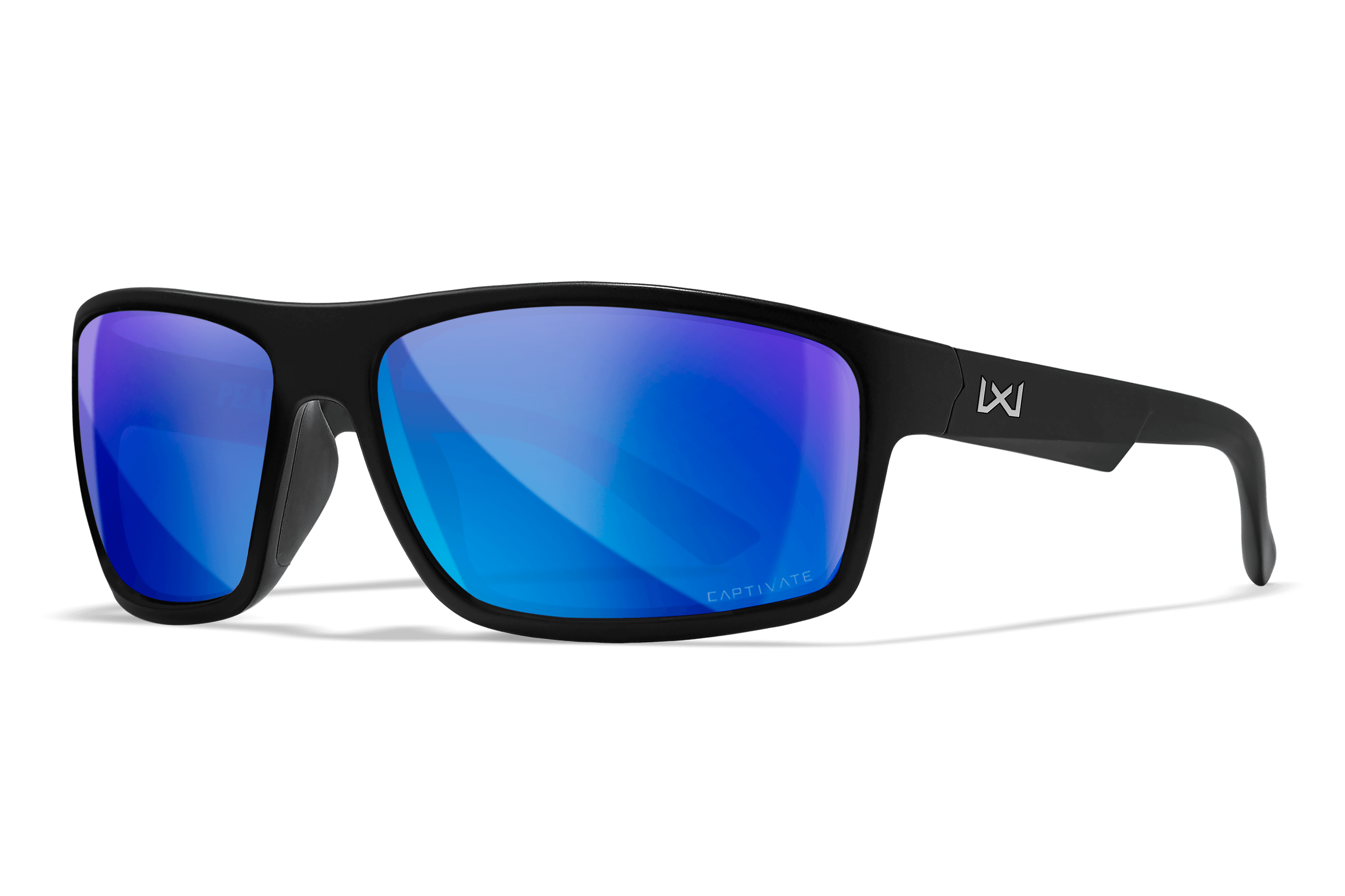 WX Peak Sunglasses - CAPTIVATE™ Polarized Blue Mirror Lenses | Wiley X WX Peak Sunglasses - CAPTIVATE™ Polarized Blue Mirror Lenses | Wiley X