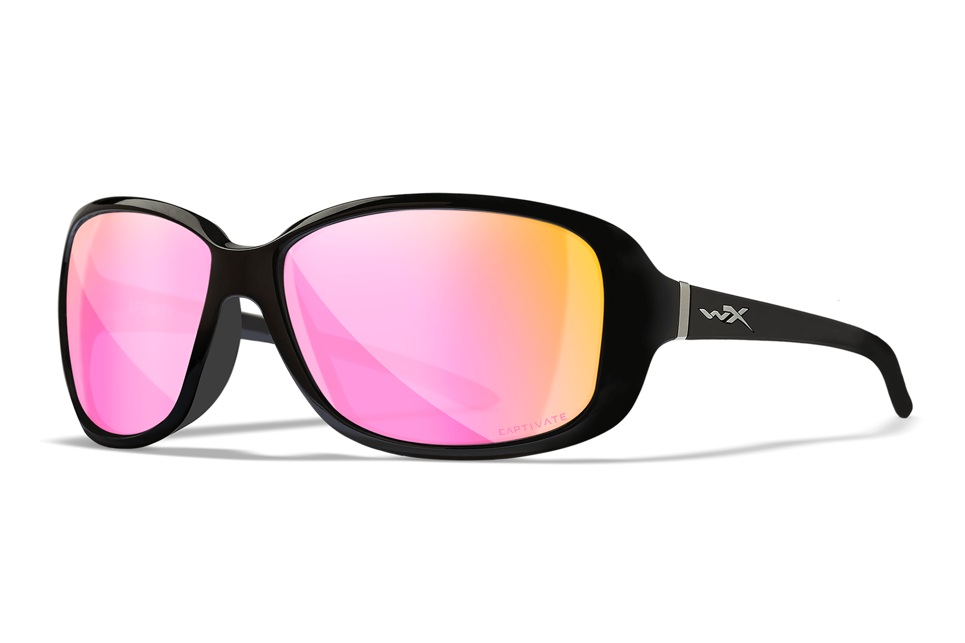 WX Affinity Sunglasses - CAPTIVATE™ Polarized Rose Gold Mirror
