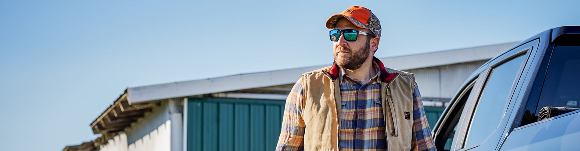 Man outdoors wearing the Wiley X WX Apex sunglasses
