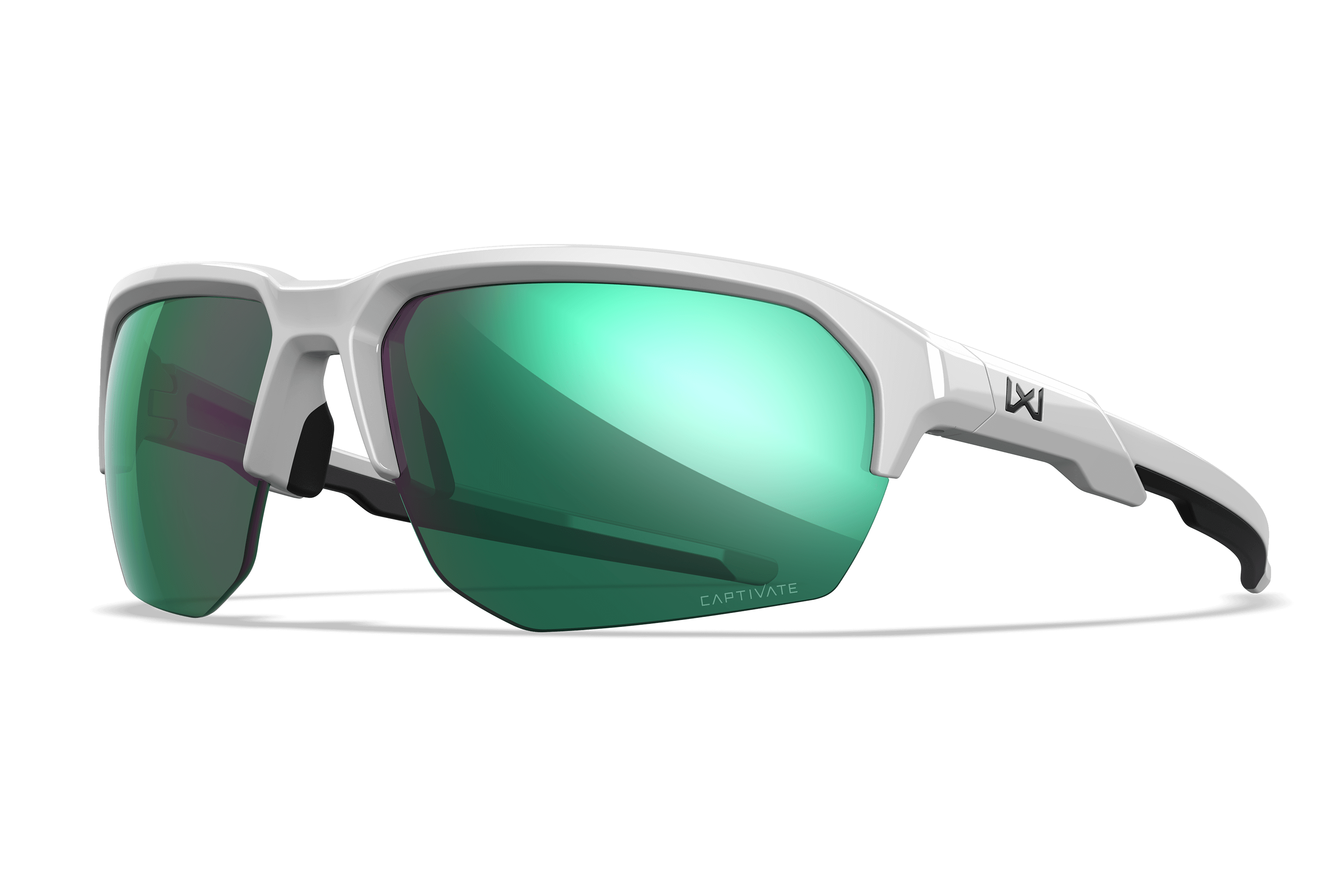 WX JAKL Sunglasses - CAPTIVATE™ Polarized Green Mirror Lenses WX JAKL Sunglasses - CAPTIVATE™ Polarized Green Mirror Lenses