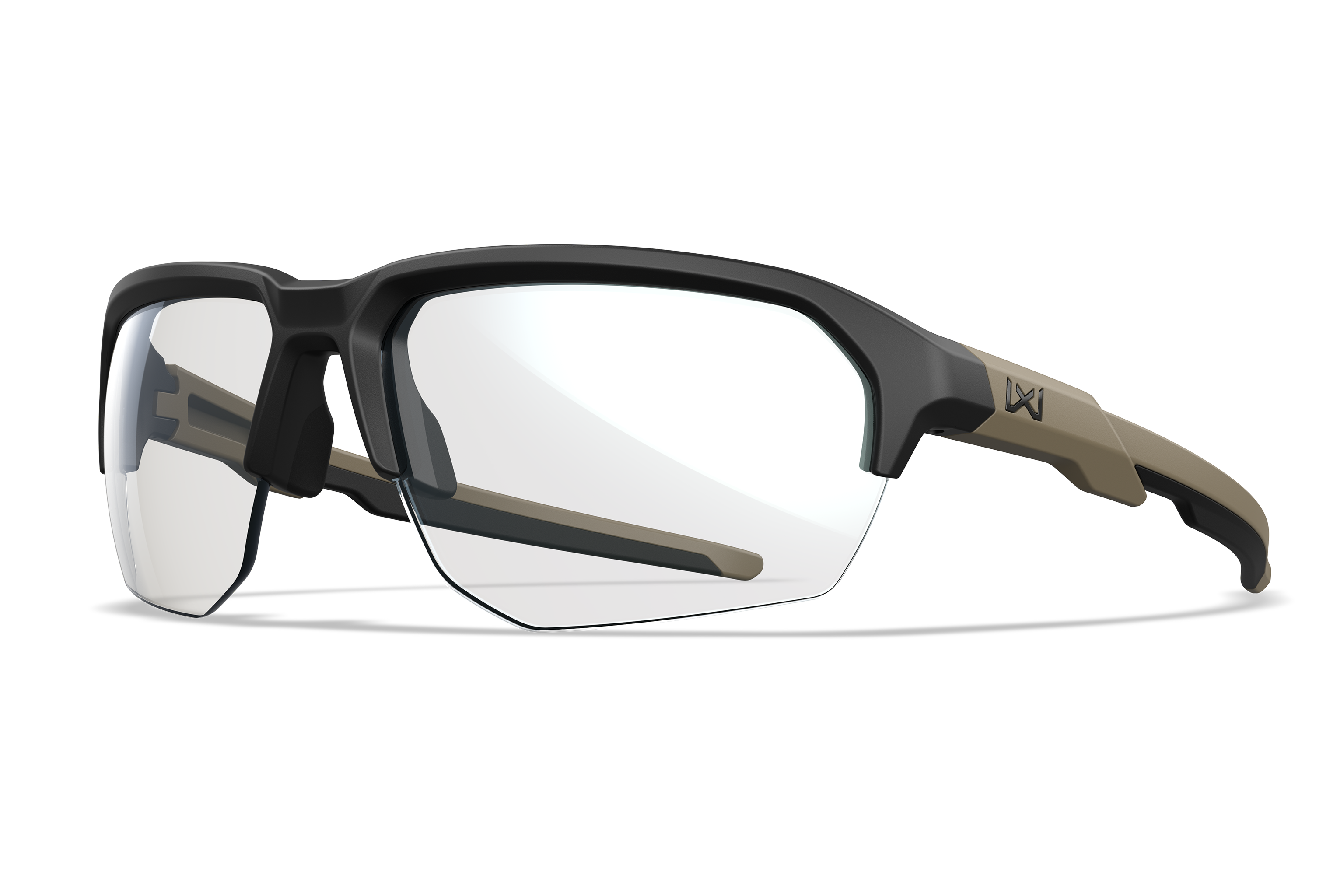 WX Jakl Matte Black Frame with Tan Temples WX Jakl Matte Black Frame with Tan Temples