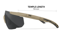 Saber Advanced 308T Temple length measurement