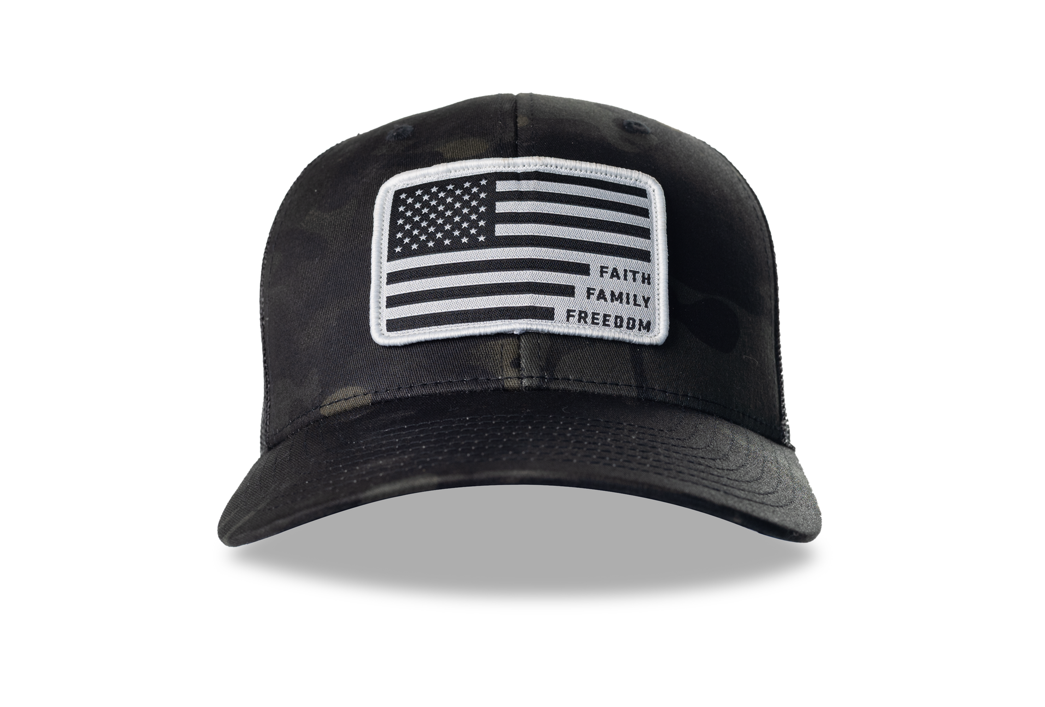 WX Camo Faith Family Freedom Hat