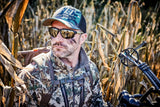 Man bow hunting with the WX Jakl Tungsten Lenses