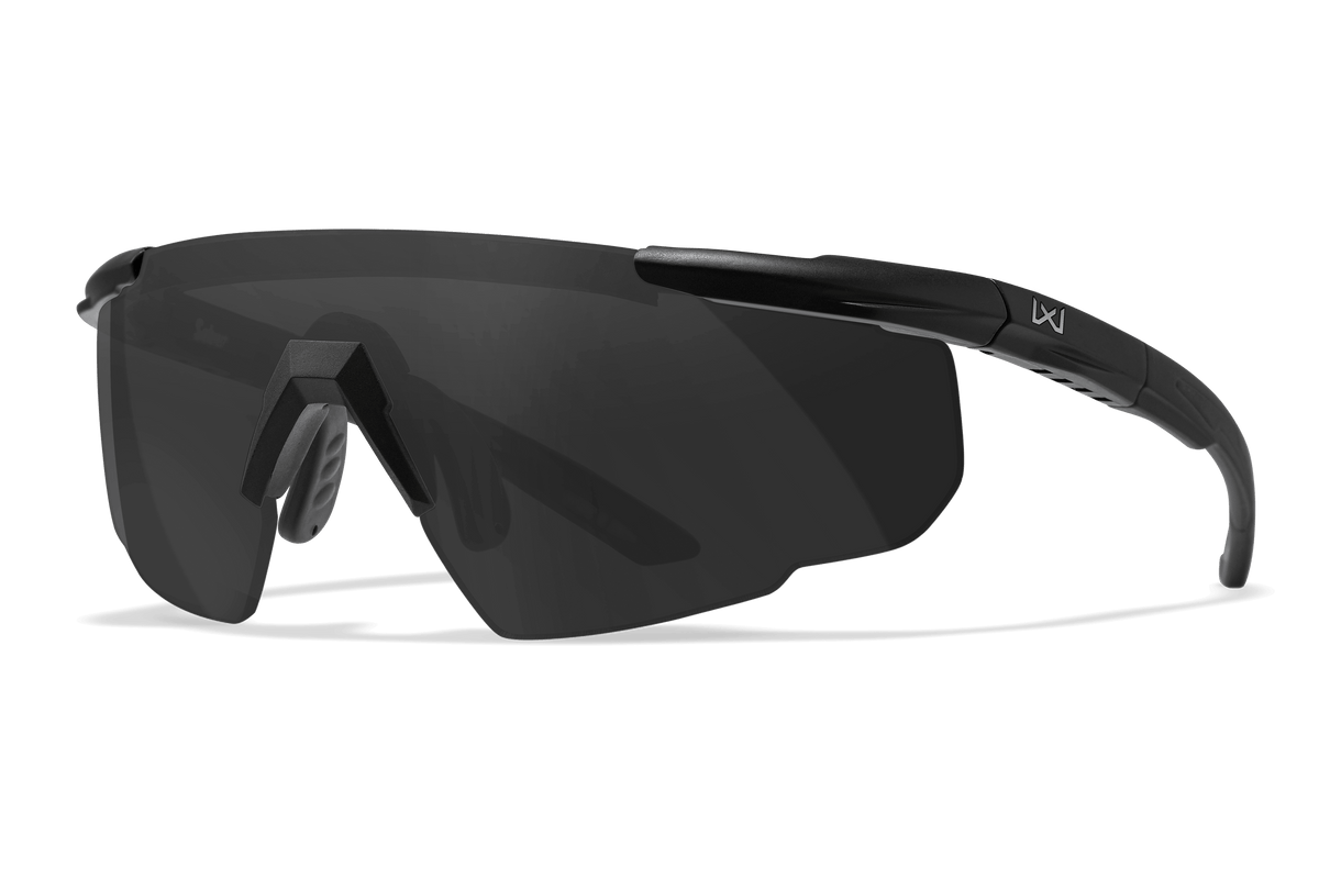 Saber Advanced Sunglasses - Smoke Grey/Clear Lenses | Wiley X Saber Advanced Sunglasses - Smoke Grey/Clear Lenses | Wiley X