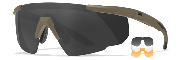 Wiley X Saber Advanced TAN499 ゴーグル Saber Advanced Glasses | Ballistic Rated | Wiley X