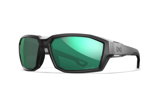 ステルス2PLUS 4u WX Alpine Sunglasses - Green Lenses Black Frame | Wiley X