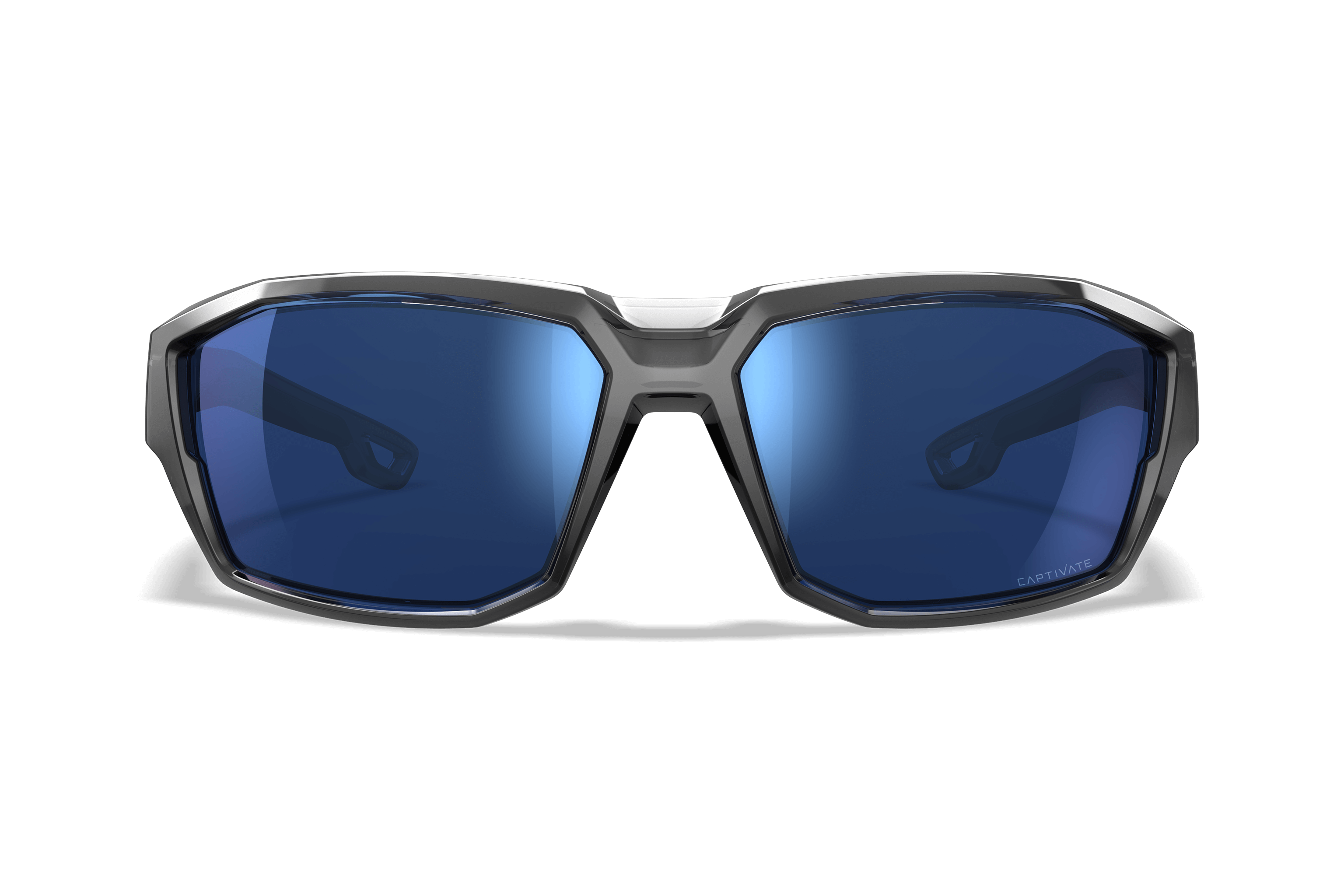 WX Alpine Sunglasses - Blue Lenses Crystal Grey Frame | Wiley X