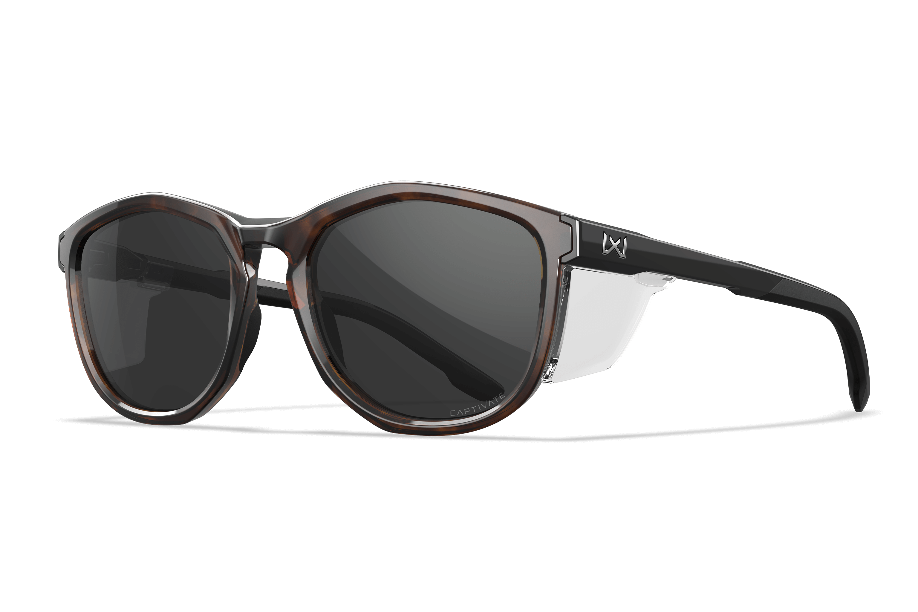 WX Bravo Sunglasses - CAPTIVATE™ Polarized Grey Lenses Tortoise WX Bravo Sunglasses - CAPTIVATE™ Polarized Grey Lenses Tortoise