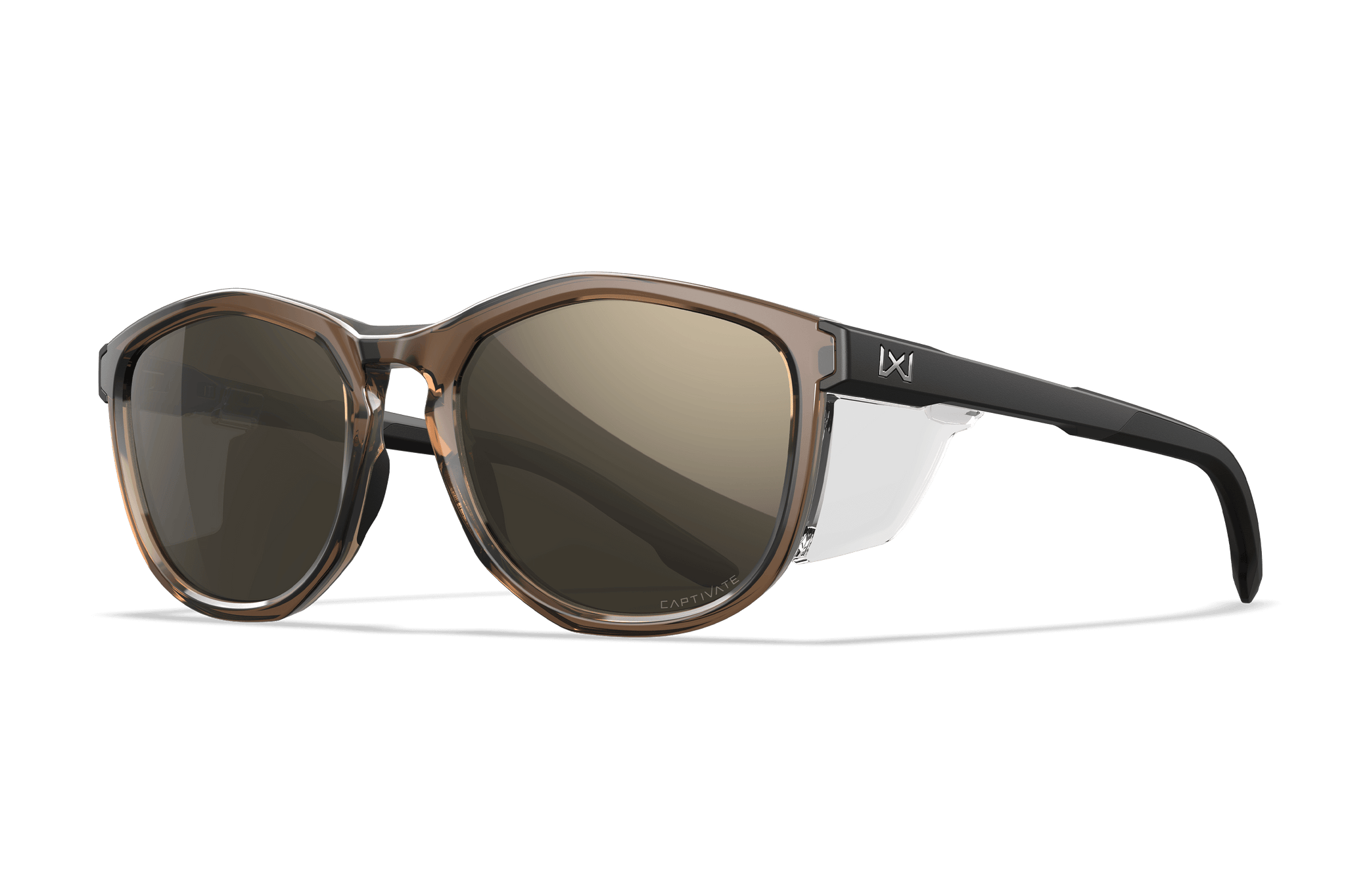 WX Bravo Sunglasses - CAPTIVATE™ Tungsten Lenses Tan Frame | Wiley X WX Bravo Sunglasses - CAPTIVATE™ Tungsten Lenses Tan Frame | Wiley X