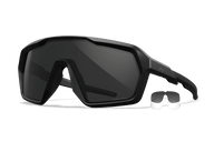 WX Citadel Sunglasses - CAPTIVATE™ Grey Clear Lenses Black Frame