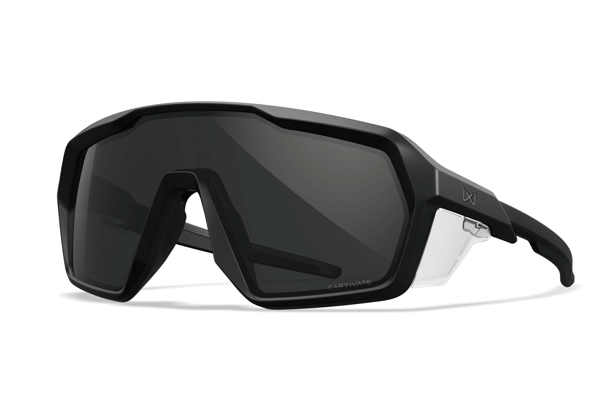 WX Citadel Sunglasses - CAPTIVATE™ Grey Clear Lenses Black Frame WX Citadel Sunglasses - CAPTIVATE™ Grey Clear Lenses Black Frame