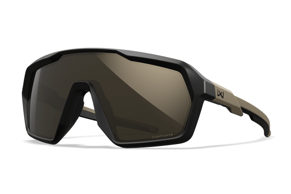 WX Citadel Sunglasses - CAPTIVATE™ Tungsten Mirror Lenses Black
