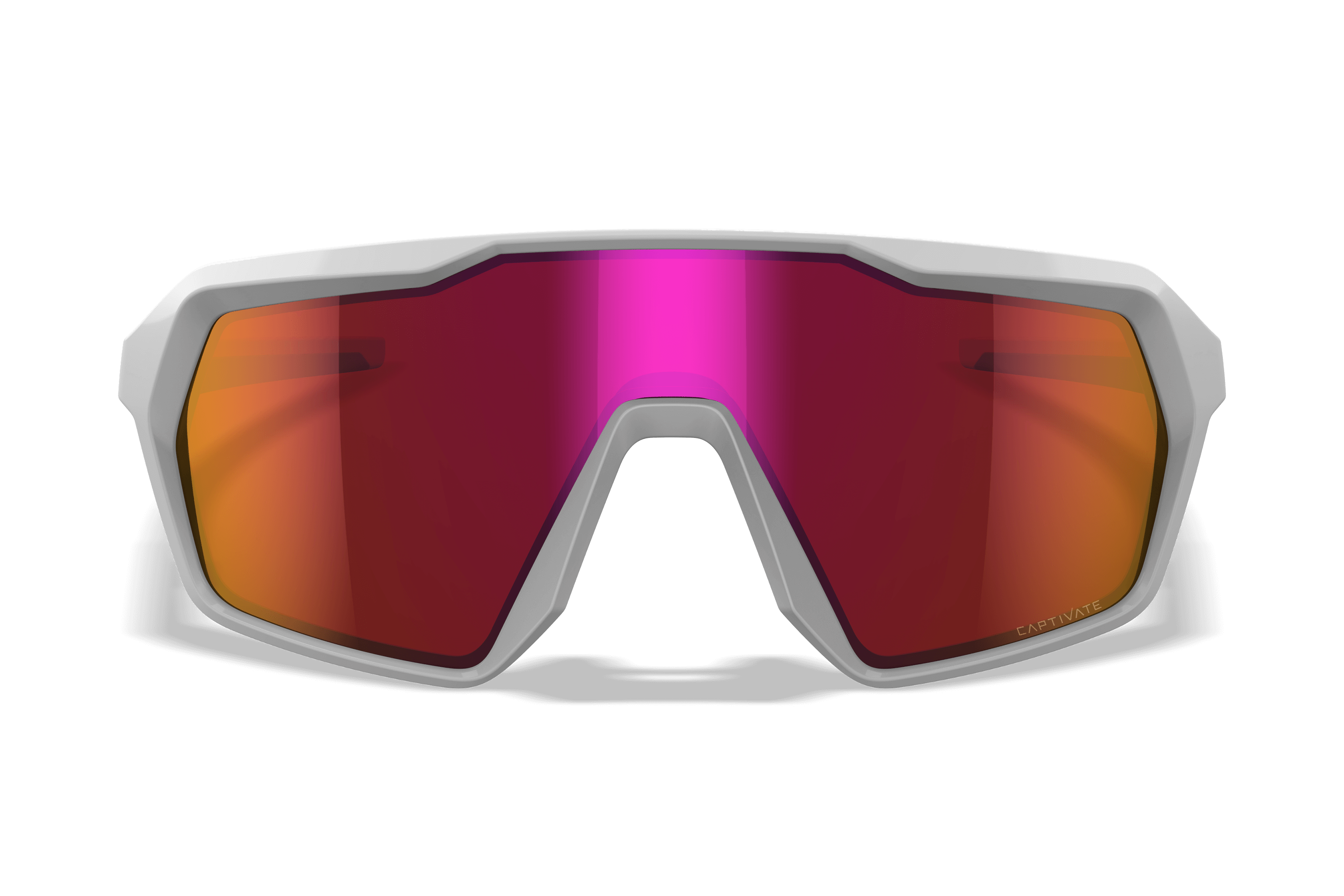 ★特選オンリー１★決算スペシャル【アメジストwithヒマラヤ岩塩✳︎紅石英】❤️ WX Citadel Sunglasses - CAPTIVATE™ Red Mirror Lenses White Frame