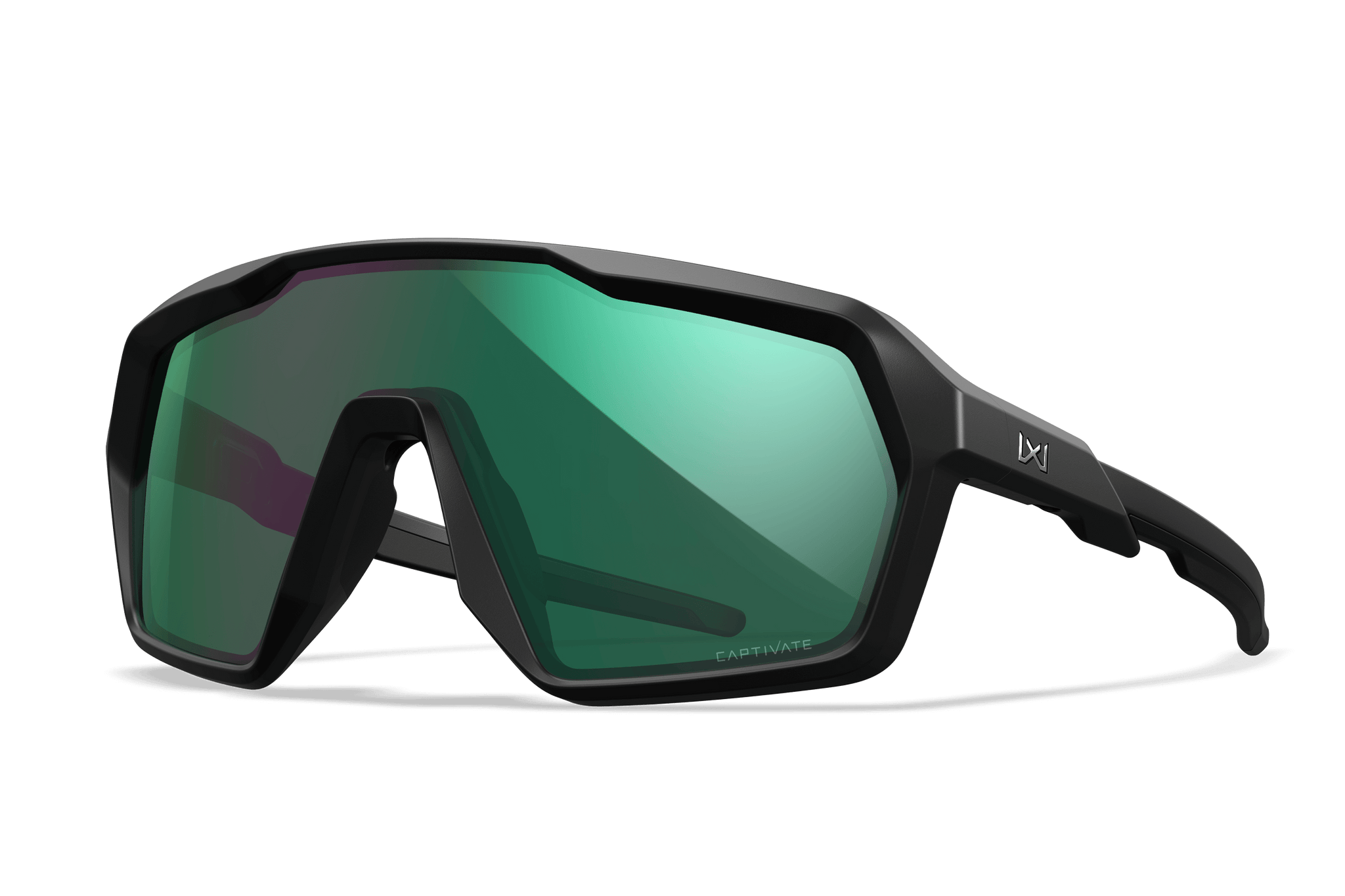 WX Citadel Sunglasses - CAPTIVATE™ Green Mirror Lenses Matte Black WX Citadel Sunglasses - CAPTIVATE™ Green Mirror Lenses Matte Black