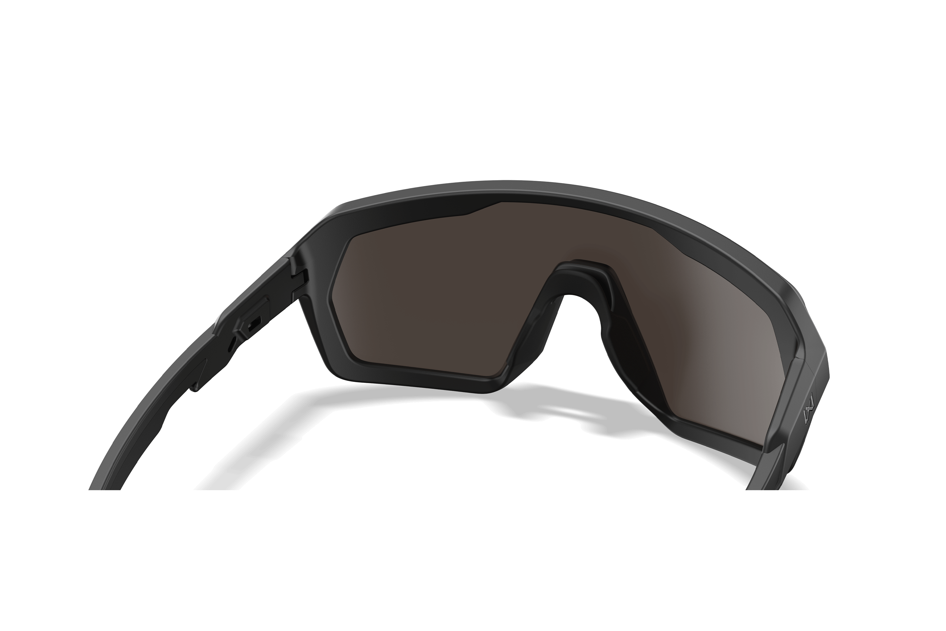 WX Citadel Sunglasses - CAPTIVATE™ Green Mirror Lenses Matte Black
