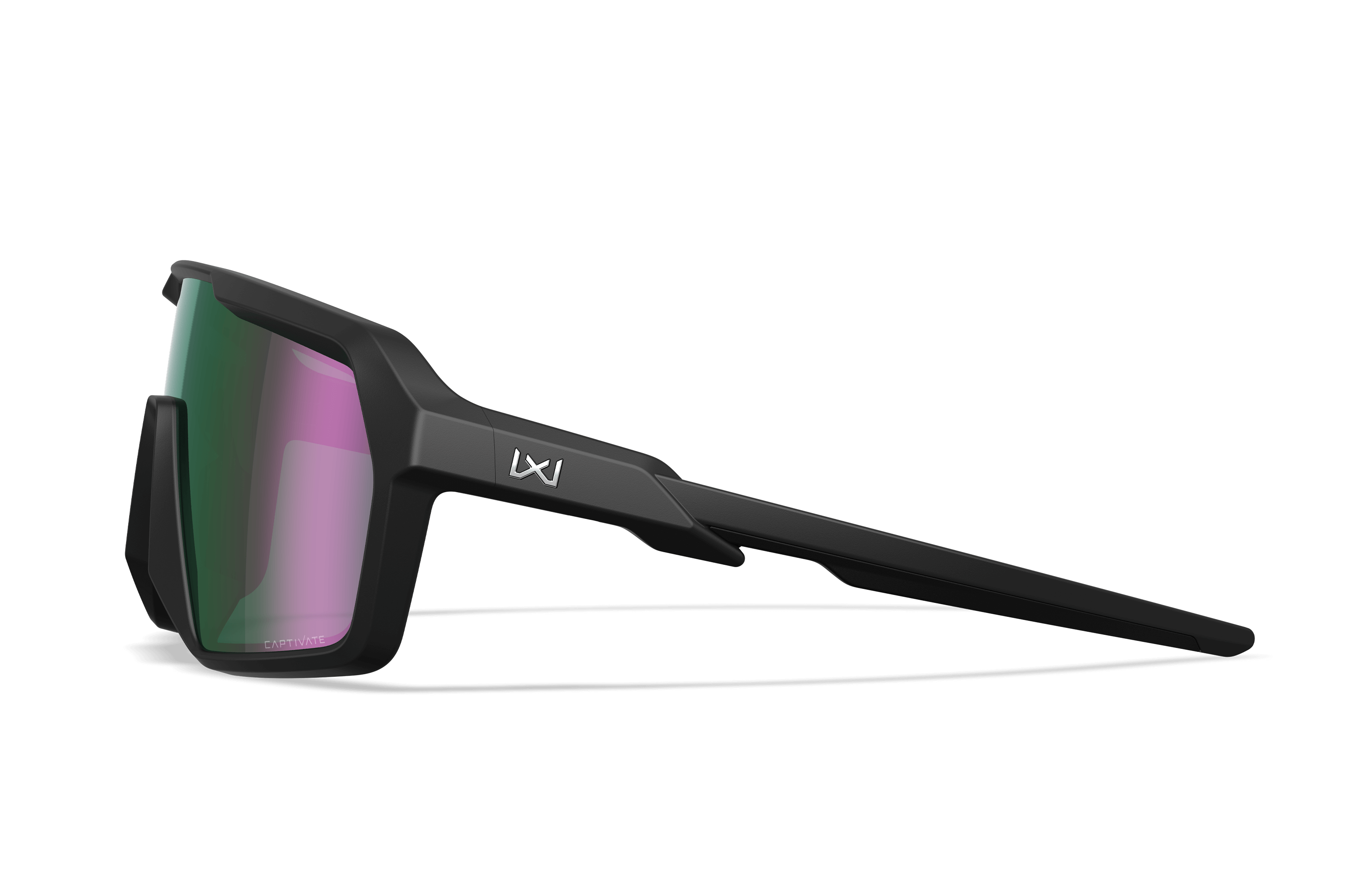 wccf    ロケテ⭐︎P96   マガジャネス WX Citadel Sunglasses - CAPTIVATE™ Green Mirror Lenses Matte Black