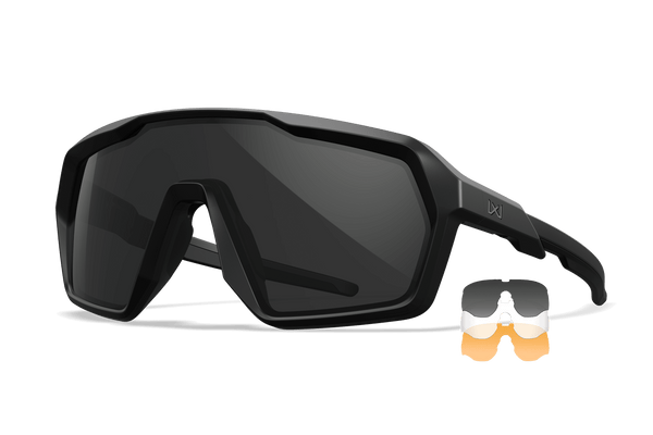 WX Citadel Sunglasses - Grey Clear Rust Lenses Black Frame | Wiley X