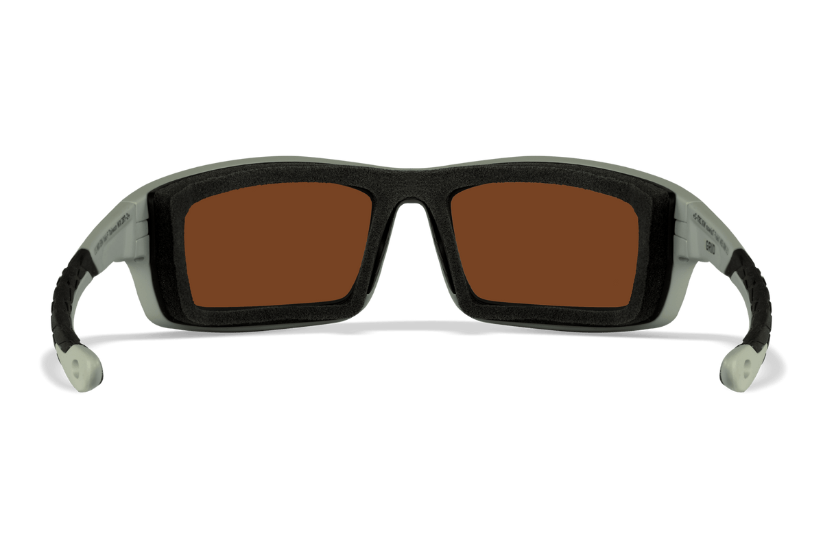 WX Grid Sunglasses - CAPTIVATE™ Polarized Green Mirror 