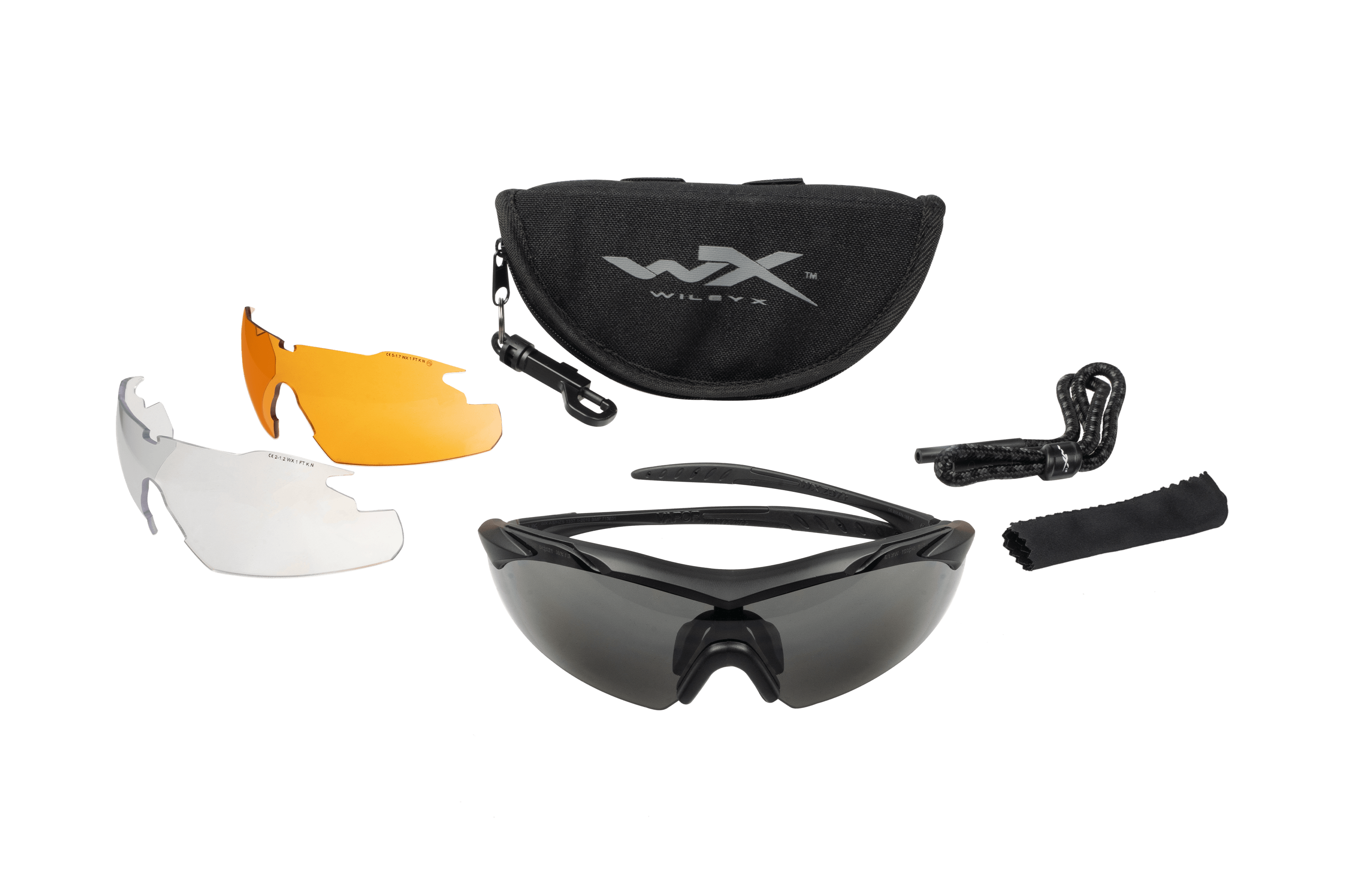 WX Vapor Sunglasses - Smoke Grey / Clear / Light Rust Lenses | Wiley X WX Vapor Sunglasses - Smoke Grey / Clear / Light Rust Lenses | Wiley X