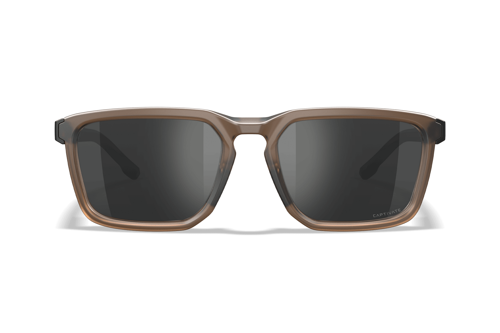 WX Zulu Sunglasses CAPTIVATE™ Polarized Grey Lenses Frosted Tan Frame WX Zulu Sunglasses CAPTIVATE™ Polarized Grey Lenses Frosted Tan Frame