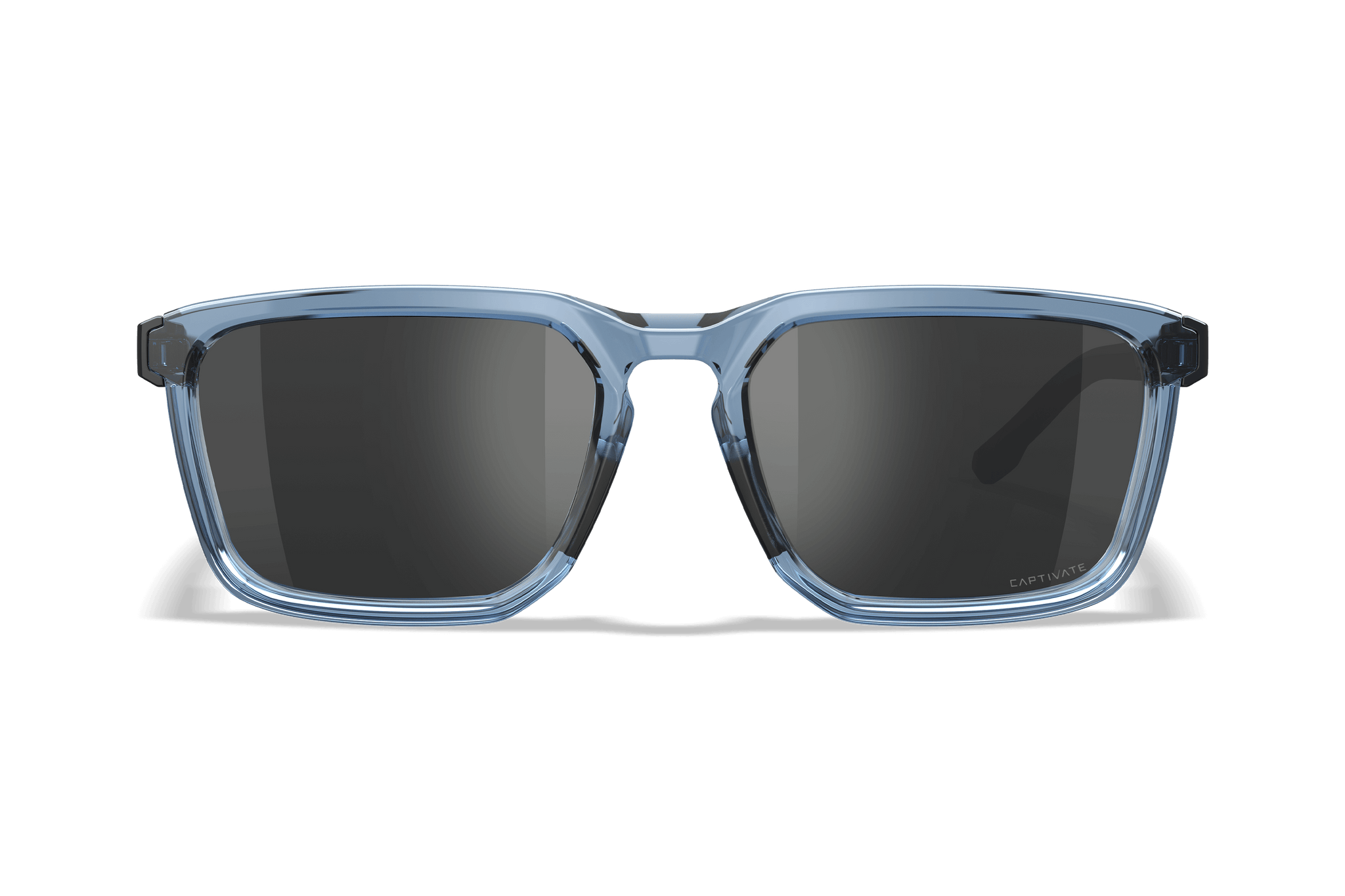 WX Zulu Sunglasses CAPTIVATE™ Black Mirror Lenses Crystal Blue Frame WX Zulu Sunglasses CAPTIVATE™ Black Mirror Lenses Crystal Blue Frame