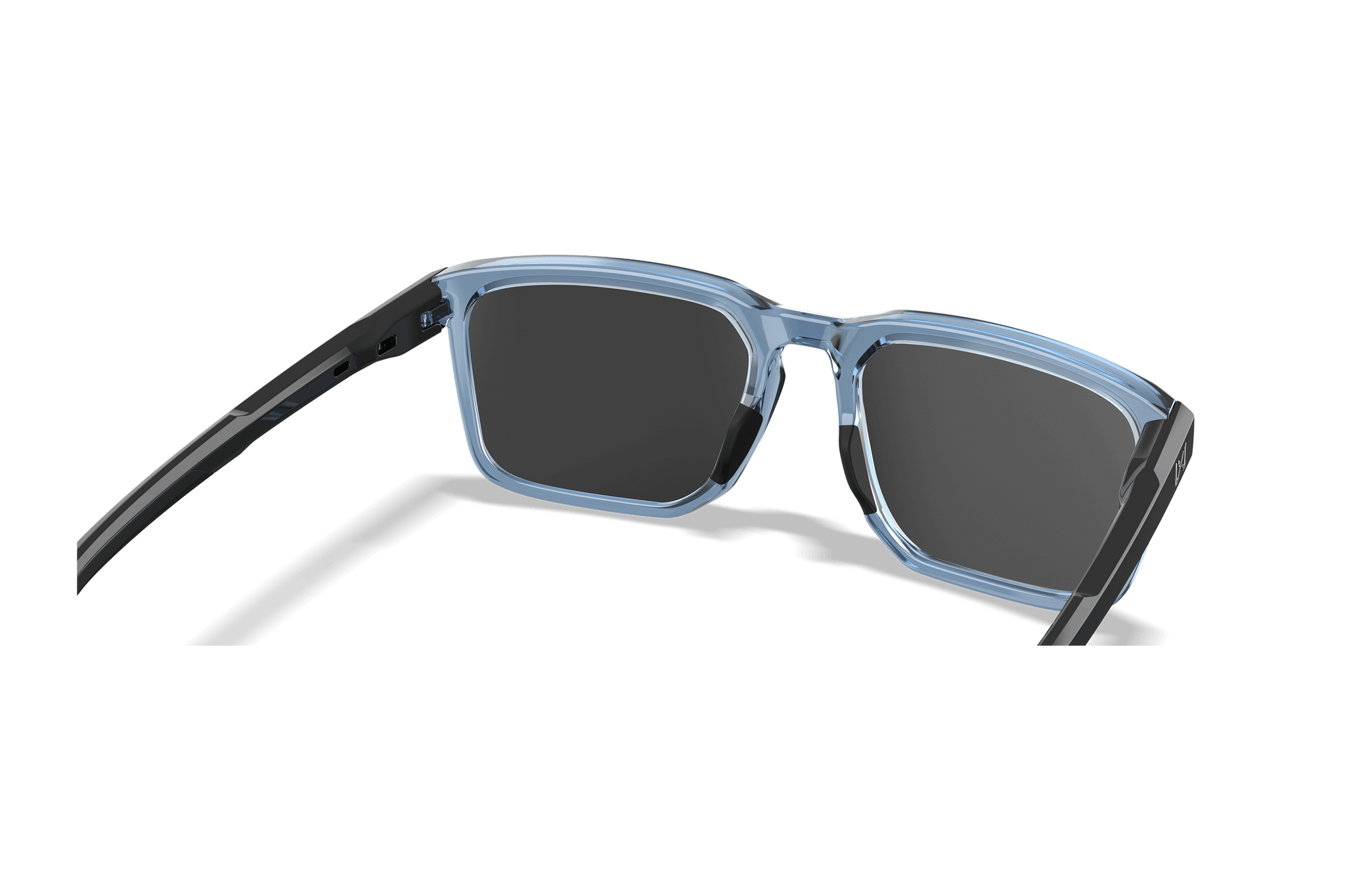 WX Zulu Sunglasses CAPTIVATE™ Black Mirror Lenses Crystal Blue Frame WX Zulu Sunglasses CAPTIVATE™ Black Mirror Lenses Crystal Blue Frame