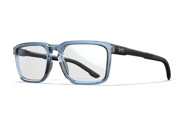 WX Zulu - Crystal Light Blue with Gloss Black Temples | Wiley X