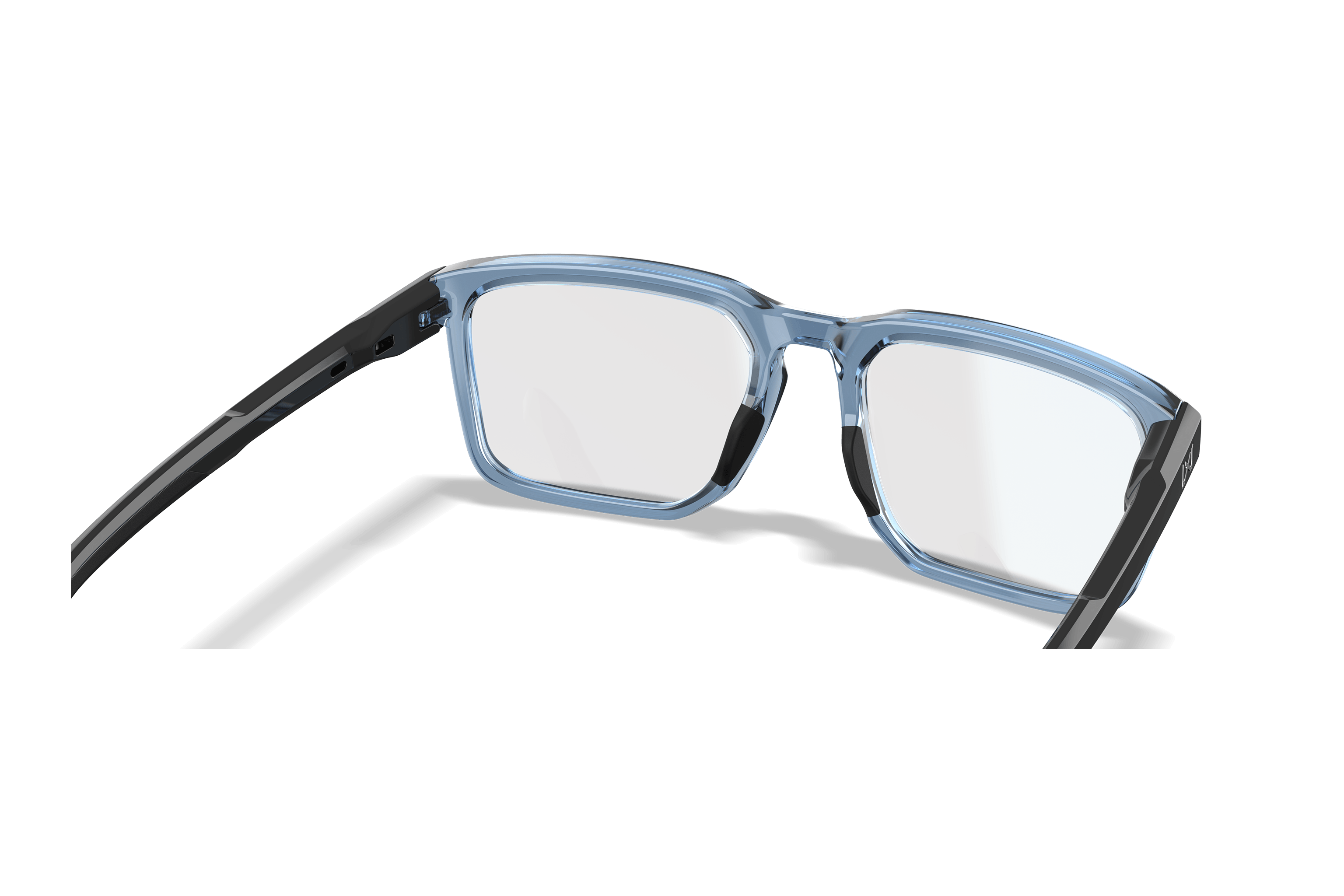 WX Zulu - Crystal Light Blue with Gloss Black Temples | Wiley X