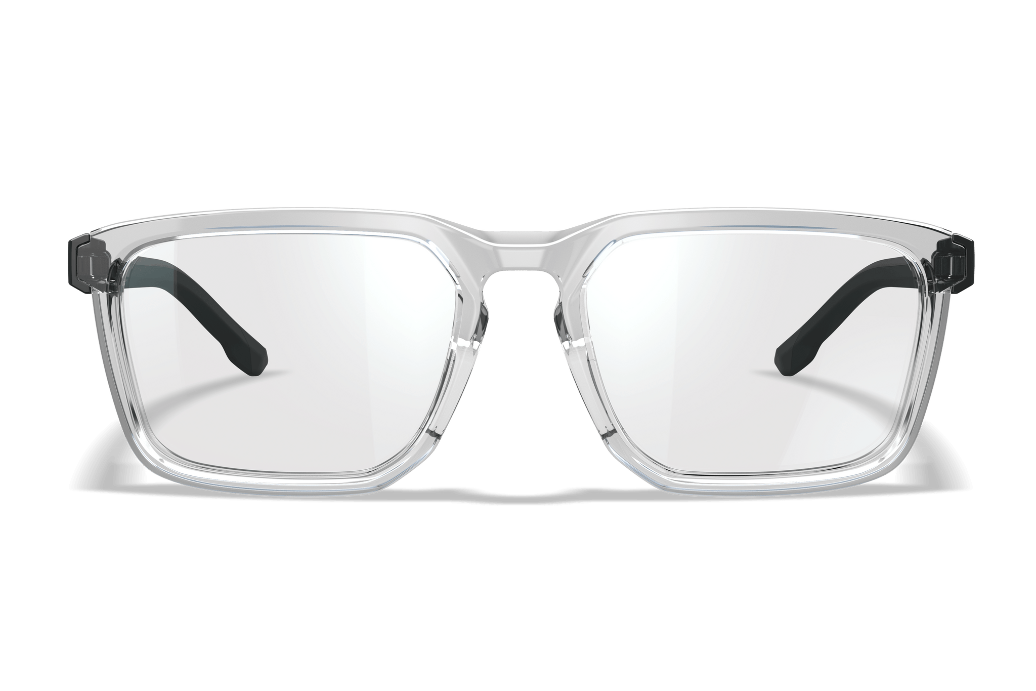 WX Zulu - Gloss Crystal Clear with Gloss Black Temples | Wiley X