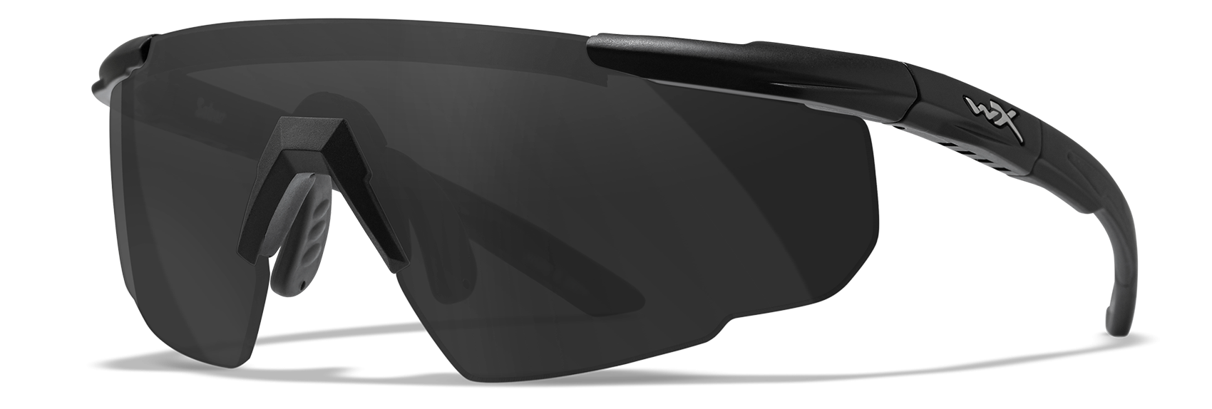 Saber Advanced Sunglasses - Smoke Grey / Clear Lenses | Wiley X Saber Advanced Sunglasses - Smoke Grey / Clear Lenses | Wiley X