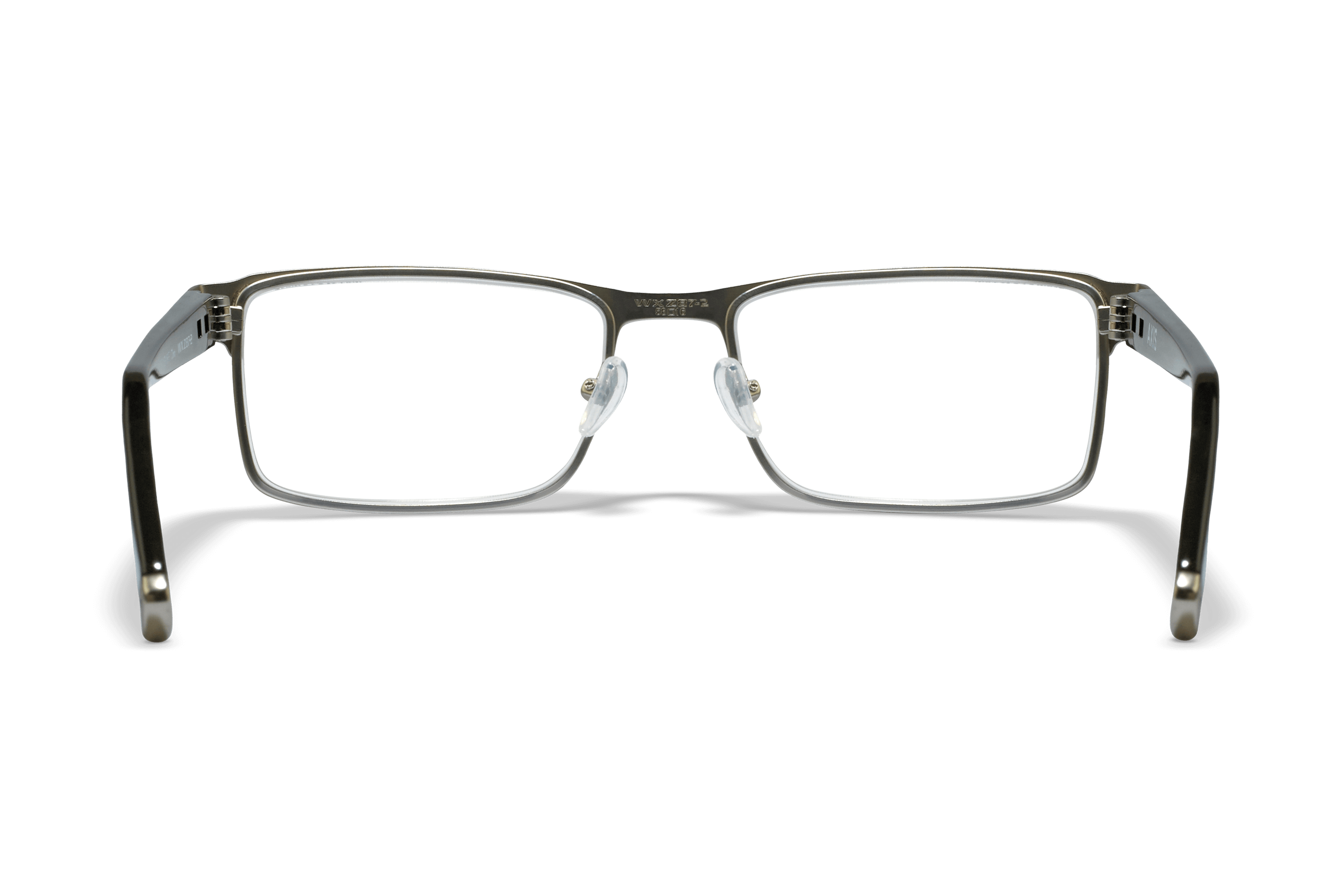 WX Axis Eyeglasses - Matte Silver Frame with Black Temples | Wiley X