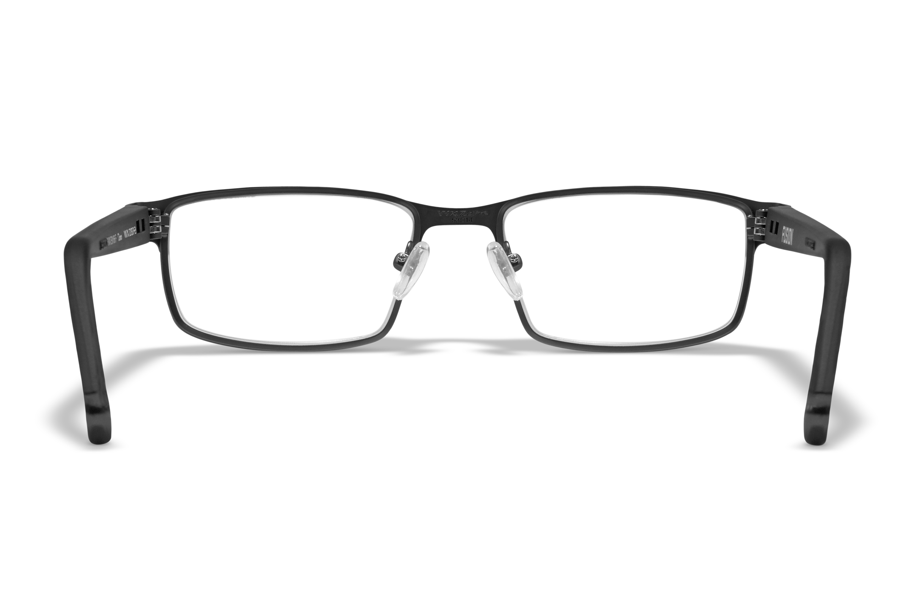 WX Fusion Eyeglasses - Matte Black Frame with Gunmetal Temples