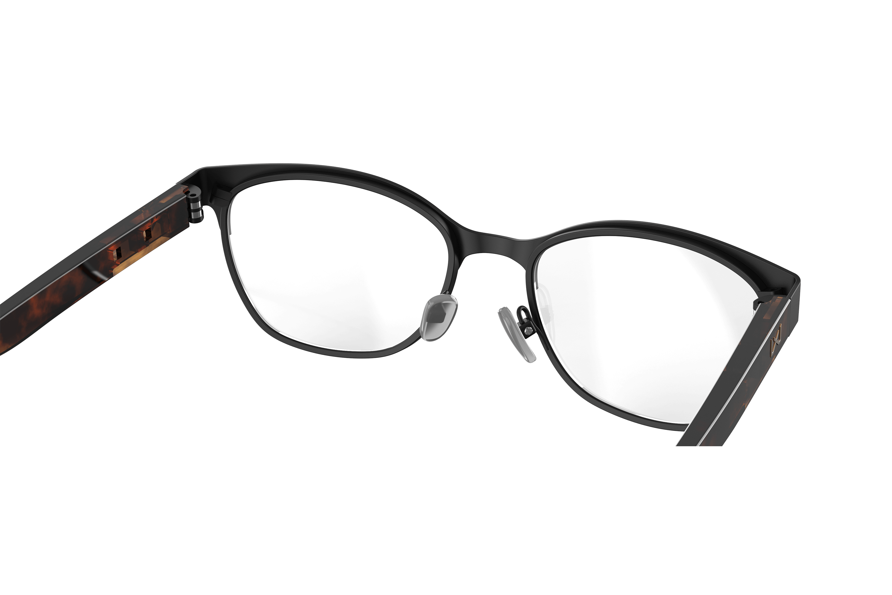 WX Harmony Eyeglasses - Matte Acetate Frame with Black Temples