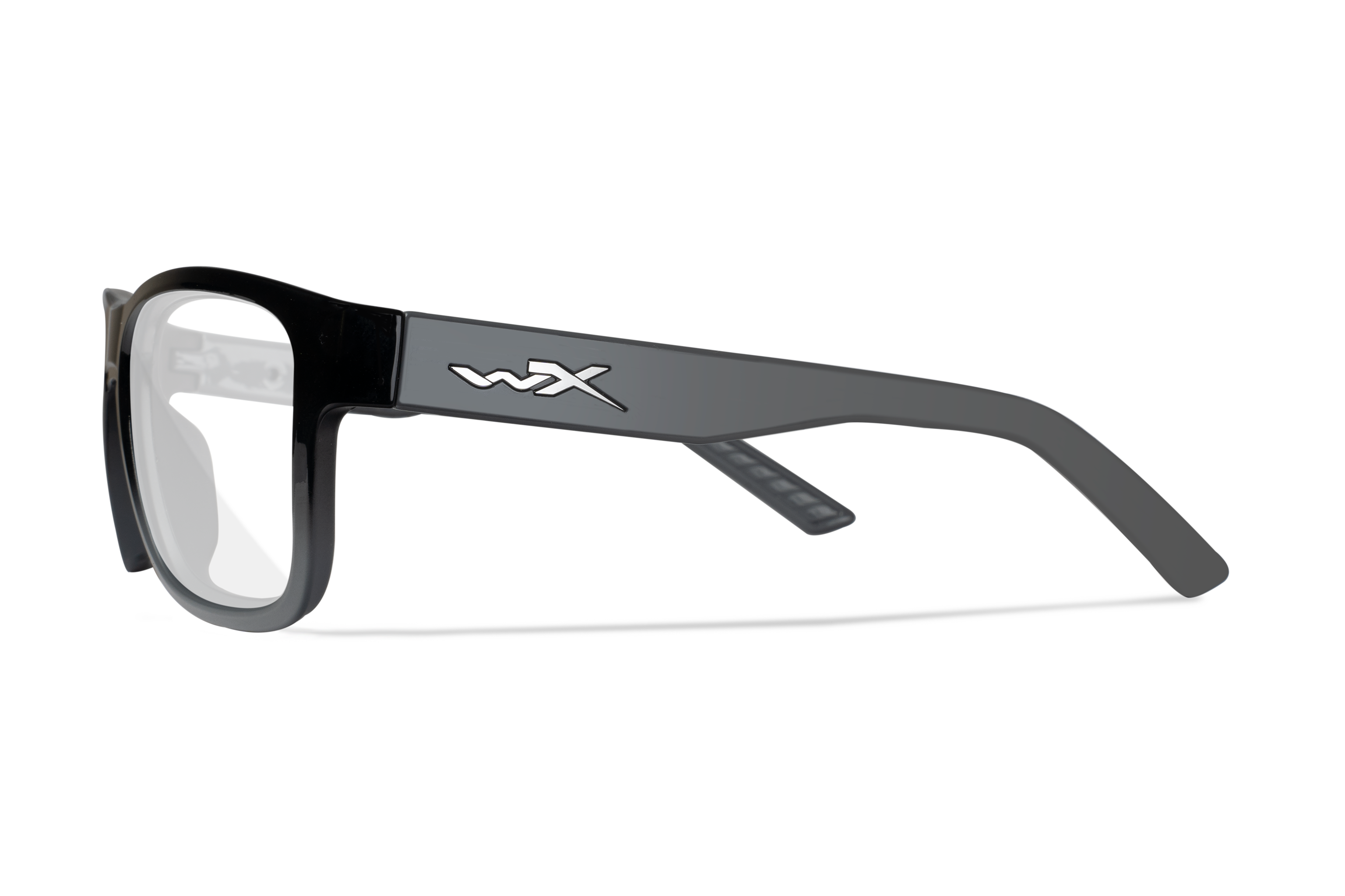 WX Ovation Eyeglasses - Gloss Black to Grey Fade Frame Grey