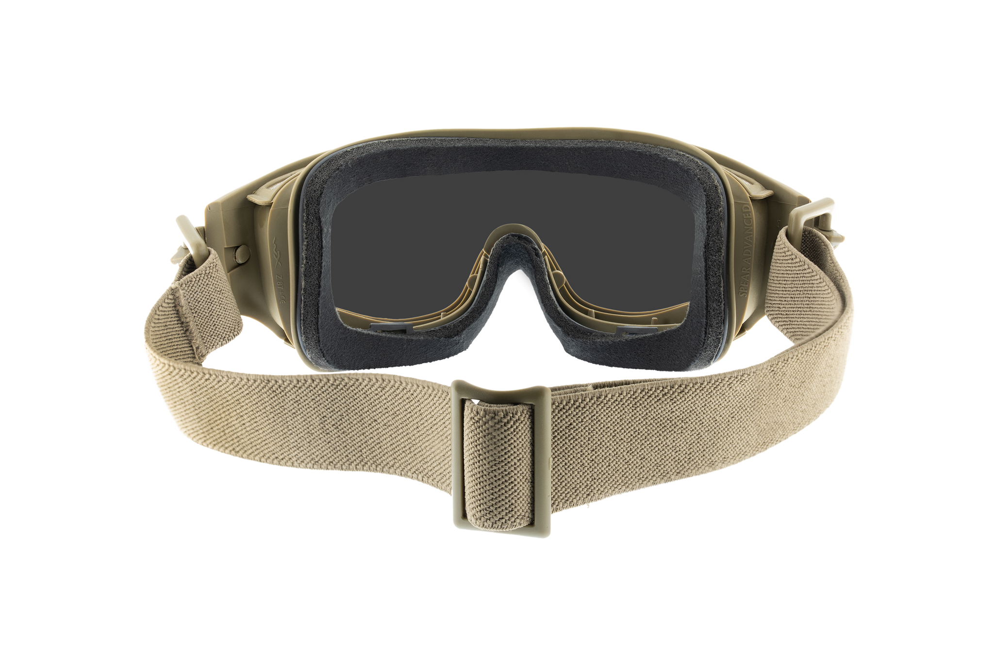 wiley x spear goggles Spear Tan 499 Frame with Smoke Grey / Clear / Light Rust Lenses