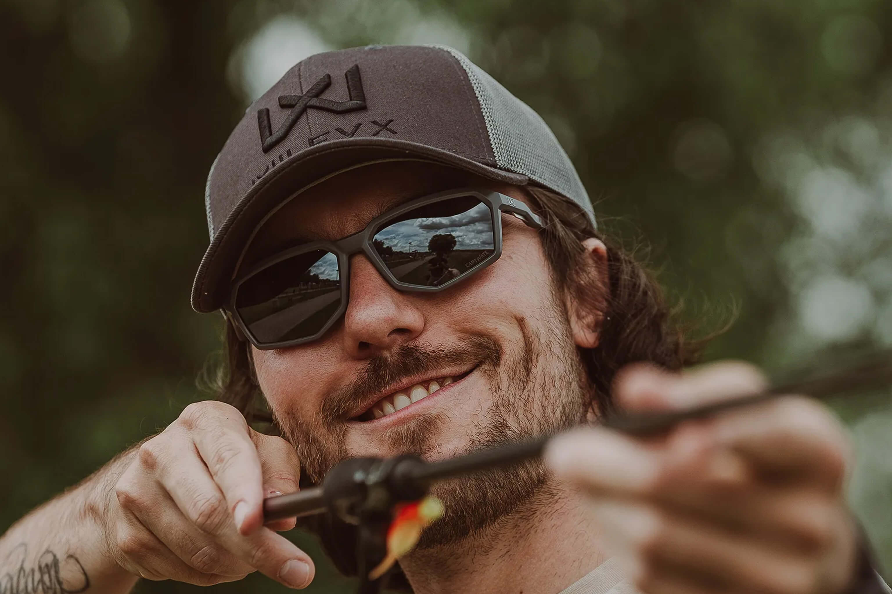 goggles hat Wiley X Recon Sunglasses Matte Black / Captivate Non-Polarized Grey / 60
