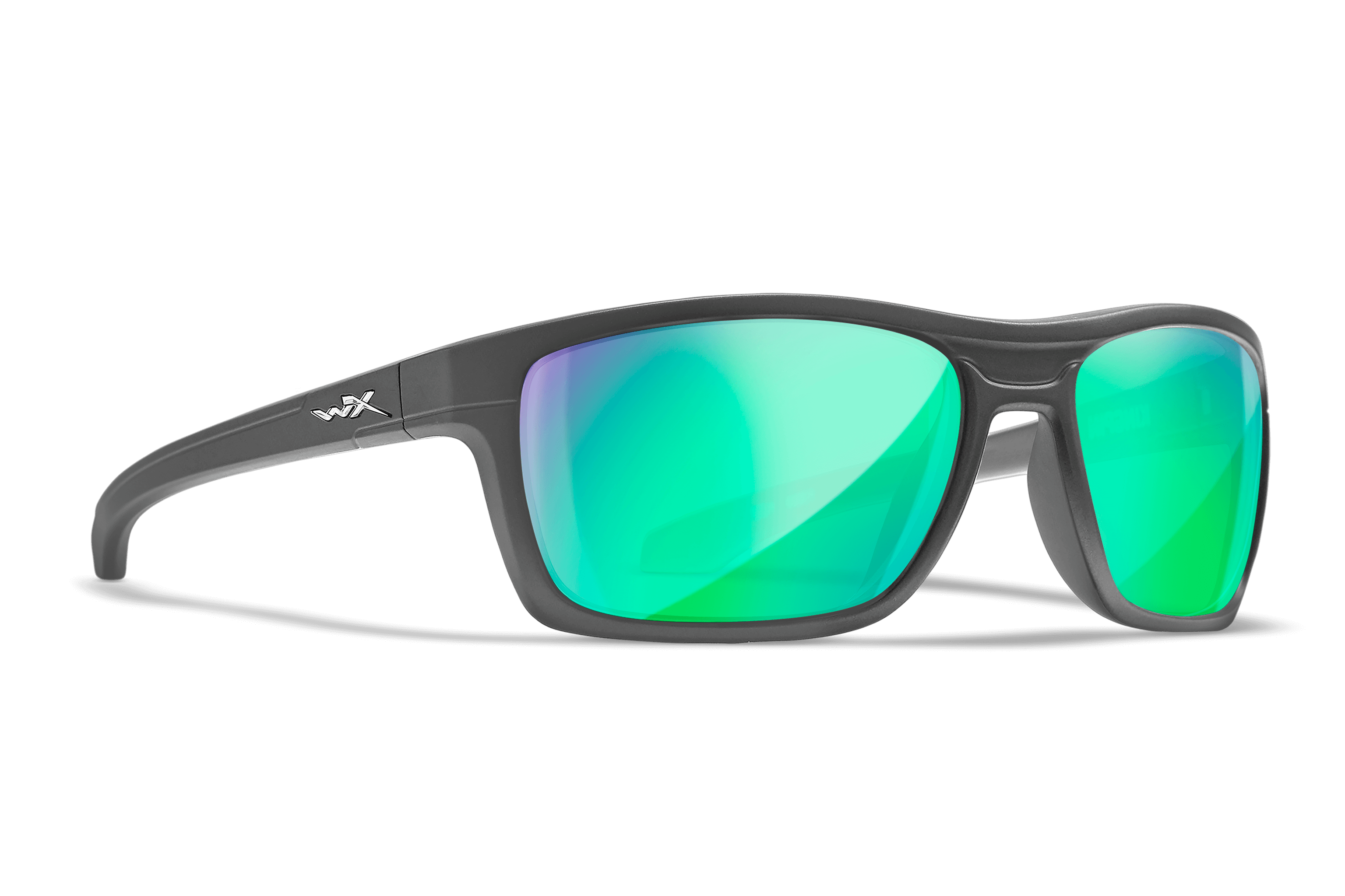 WX Kingpin Sunglasses - CAPTIVATE™ Polarized Green Mirror