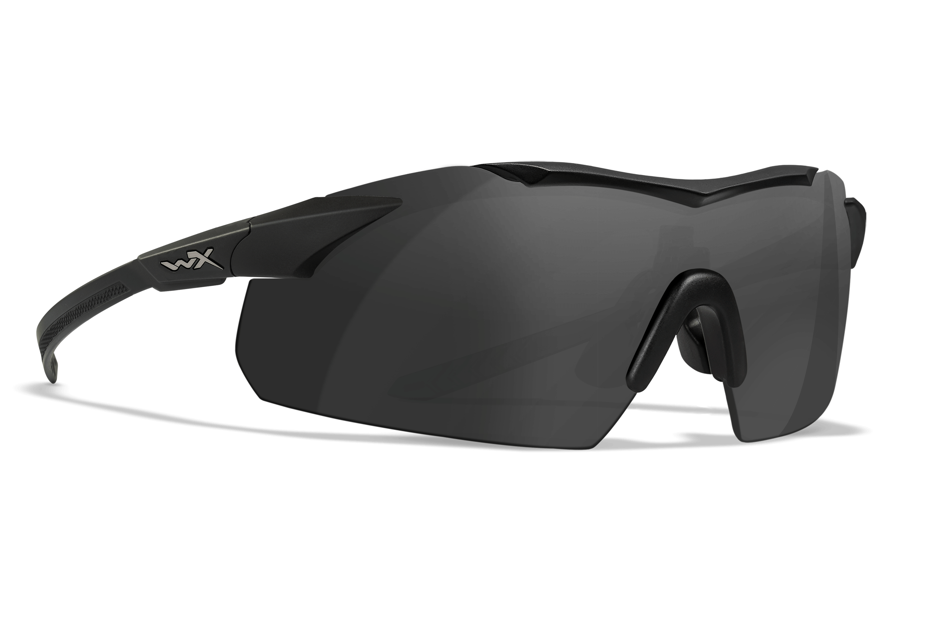 WX Vapor Sunglasses - Matte Black Temples Grey/Clear/Rust Lenses