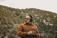Man on the range wearing the WX APEX polarized sunglasses
