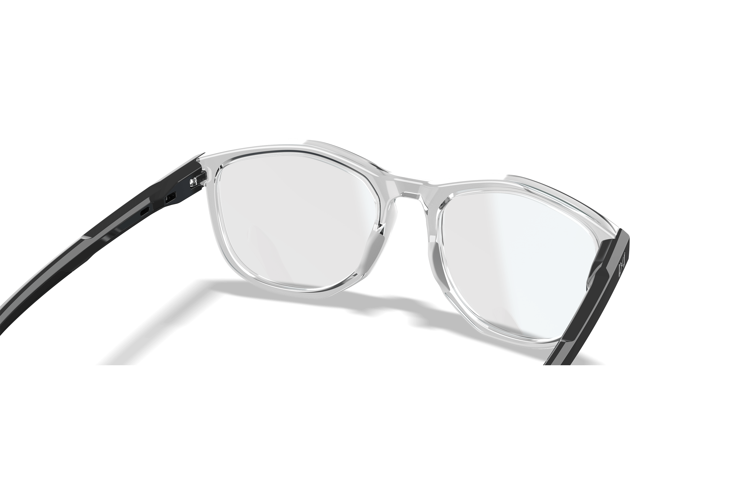 WX Bravo - Gloss Crystal Clear with Gloss Black Temples | Wiley X