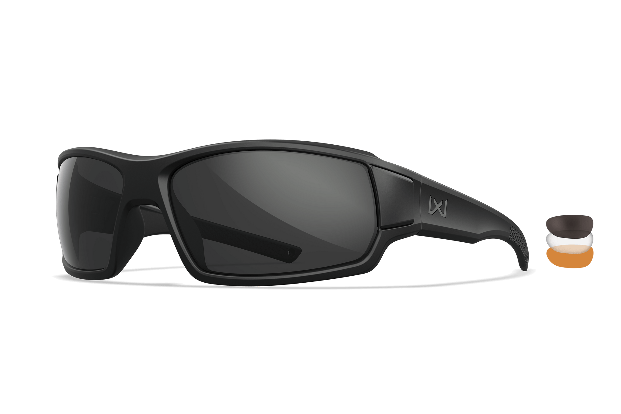 WX Breach 2.5 XL Sunglasses - Grey/Clear/Rust Lenses - Matte Black WX Breach 2.5 XL Sunglasses - Grey/Clear/Rust Lenses - Matte Black
