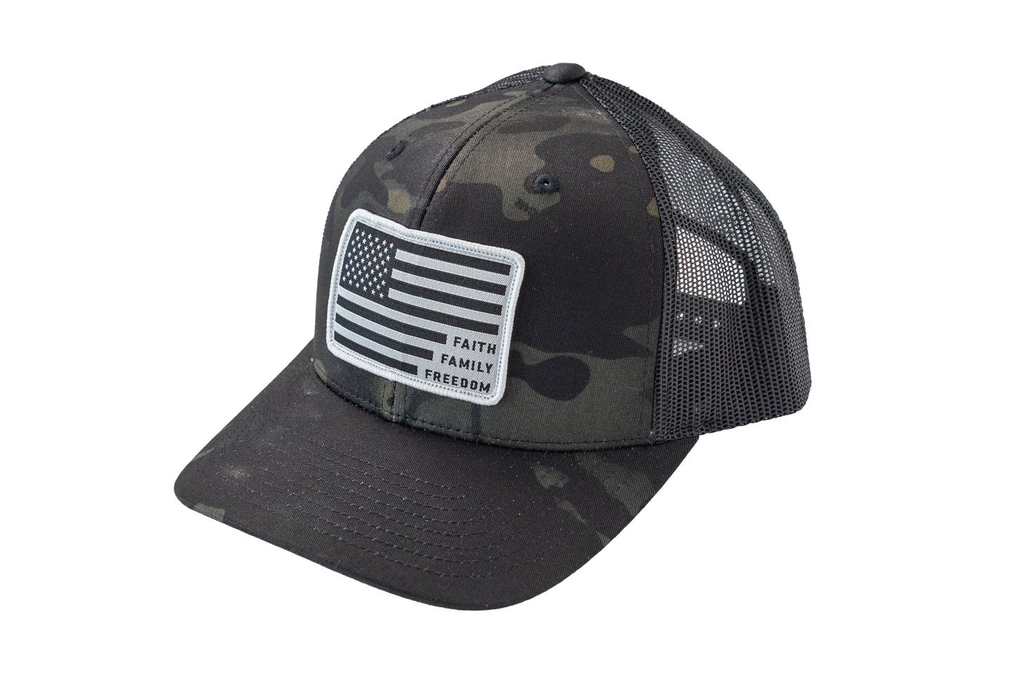 WX Camo Faith Family Freedom Hat